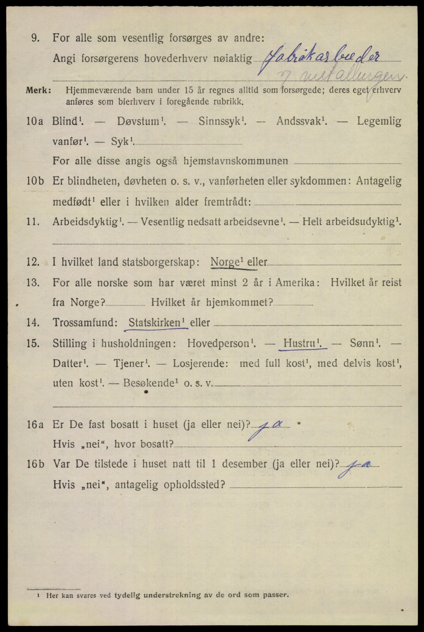 SAKO, 1920 census for Porsgrunn, 1920, p. 14770