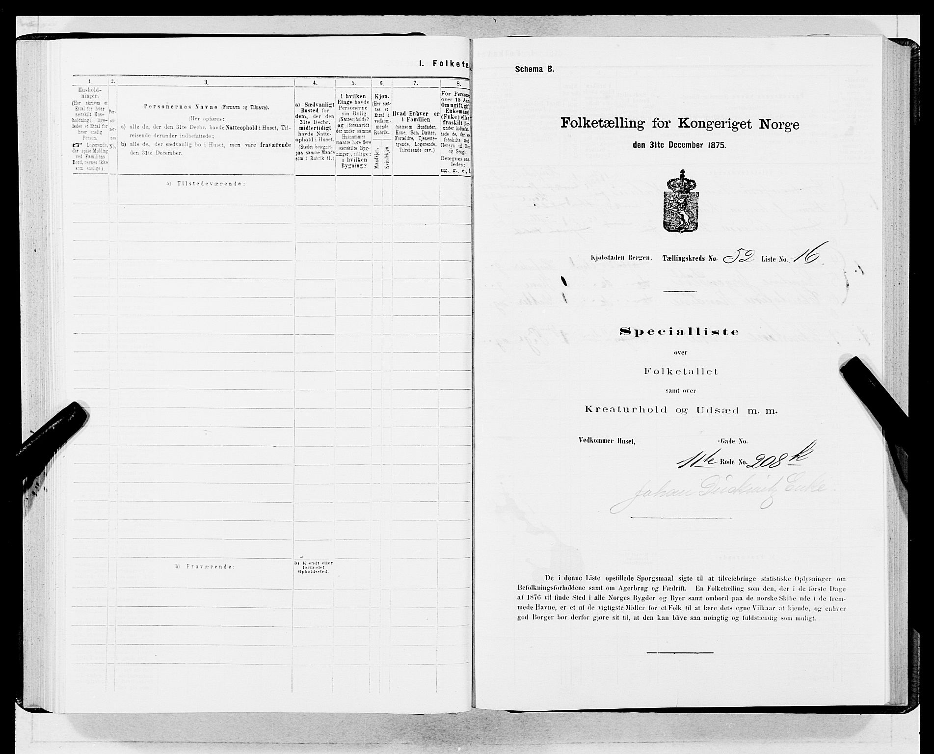 SAB, 1875 census for 1301 Bergen, 1875, p. 2757