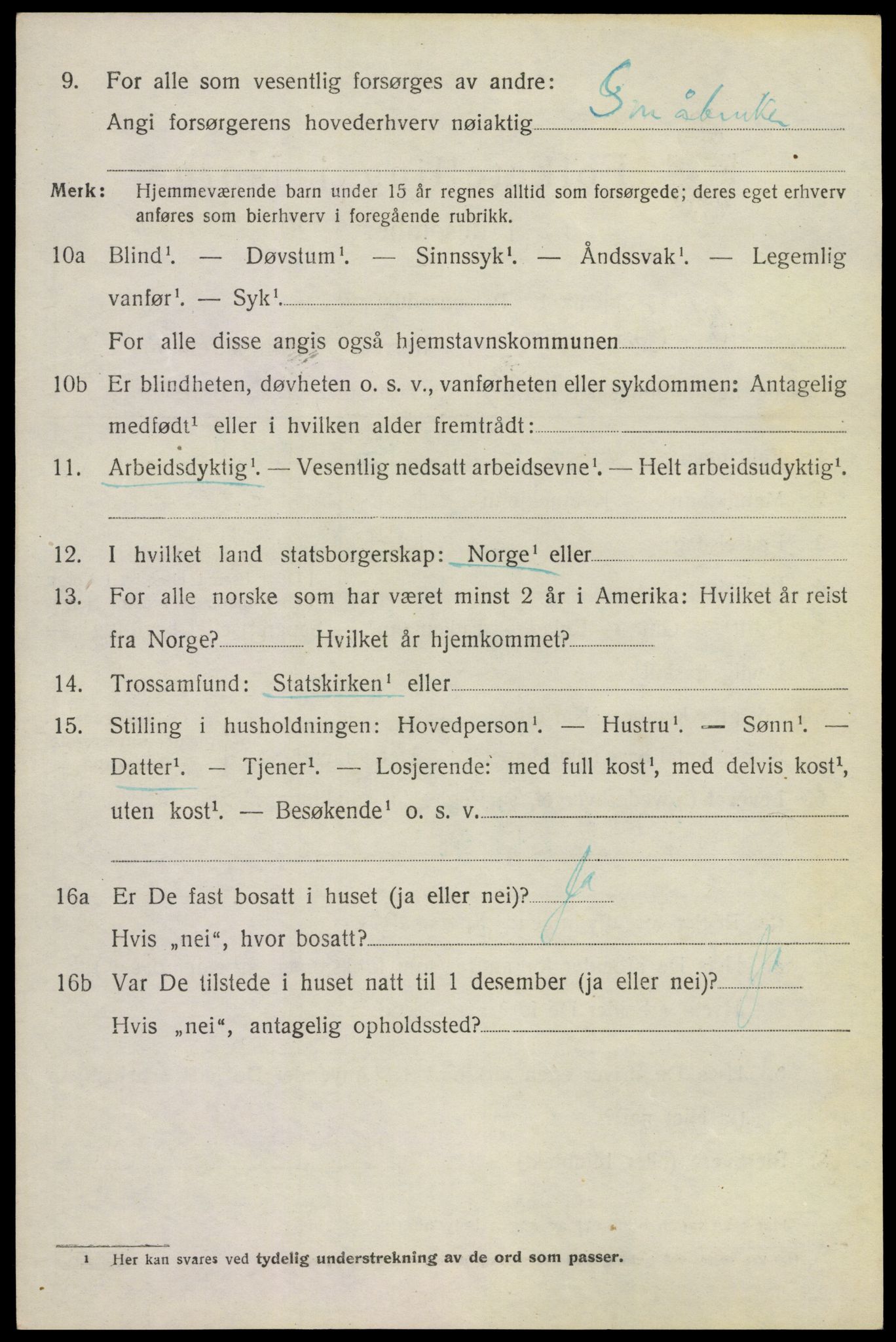 SAKO, 1920 census for Ytre Sandsvær, 1920, p. 2651