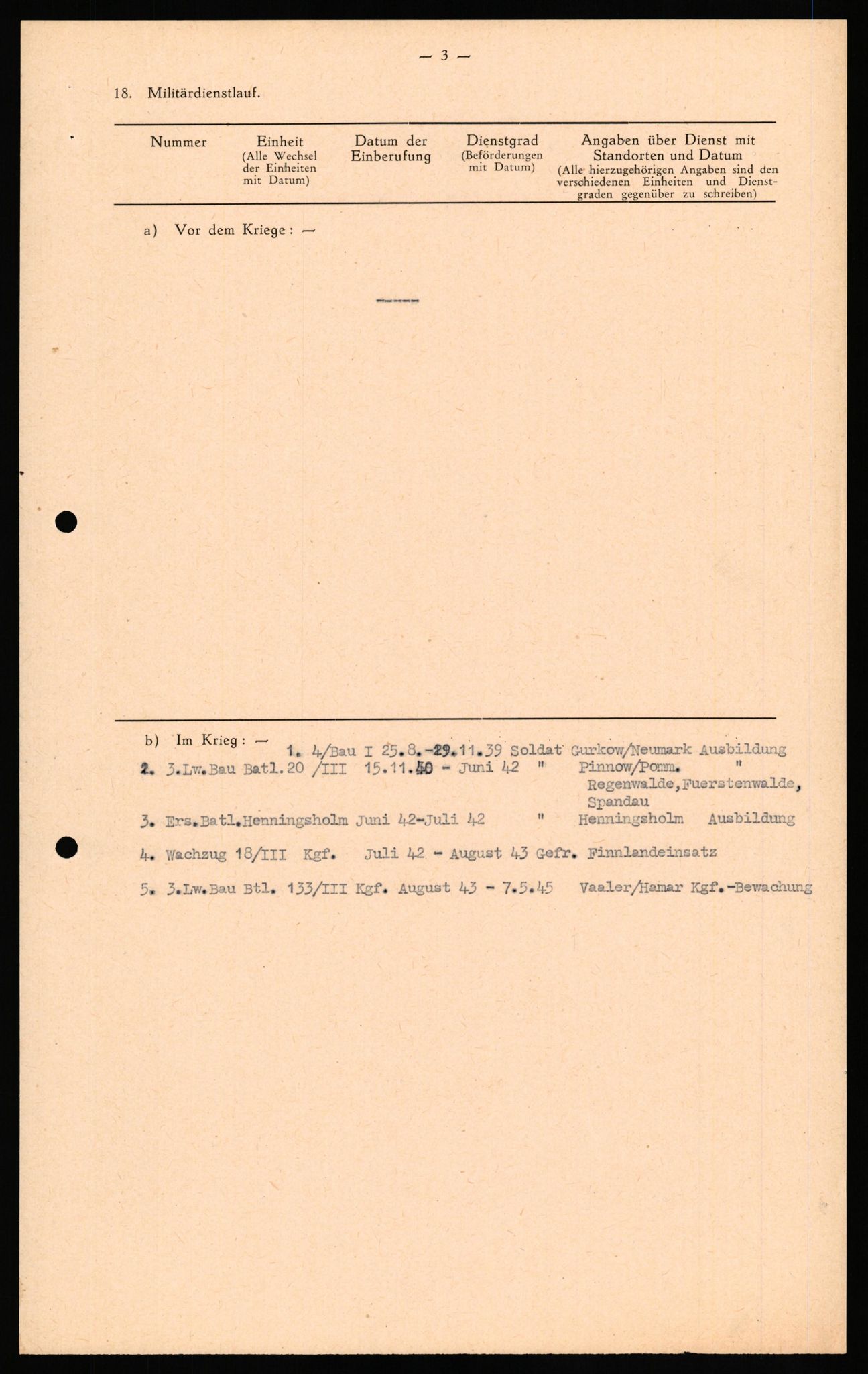 Forsvaret, Forsvarets overkommando II, AV/RA-RAFA-3915/D/Db/L0035: CI Questionaires. Tyske okkupasjonsstyrker i Norge. Tyskere., 1945-1946, p. 108