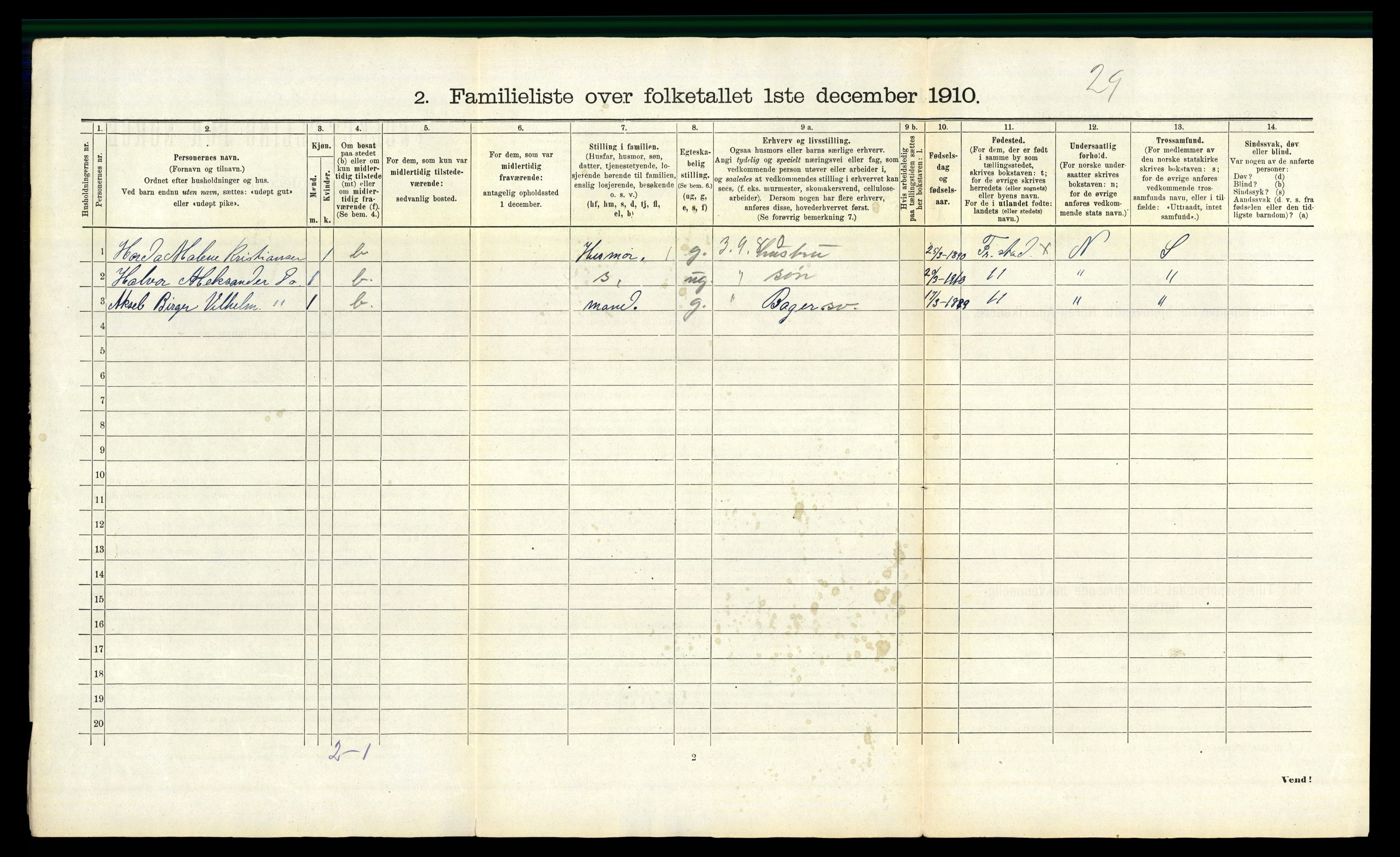 RA, 1910 census for Fredrikstad, 1910, p. 101