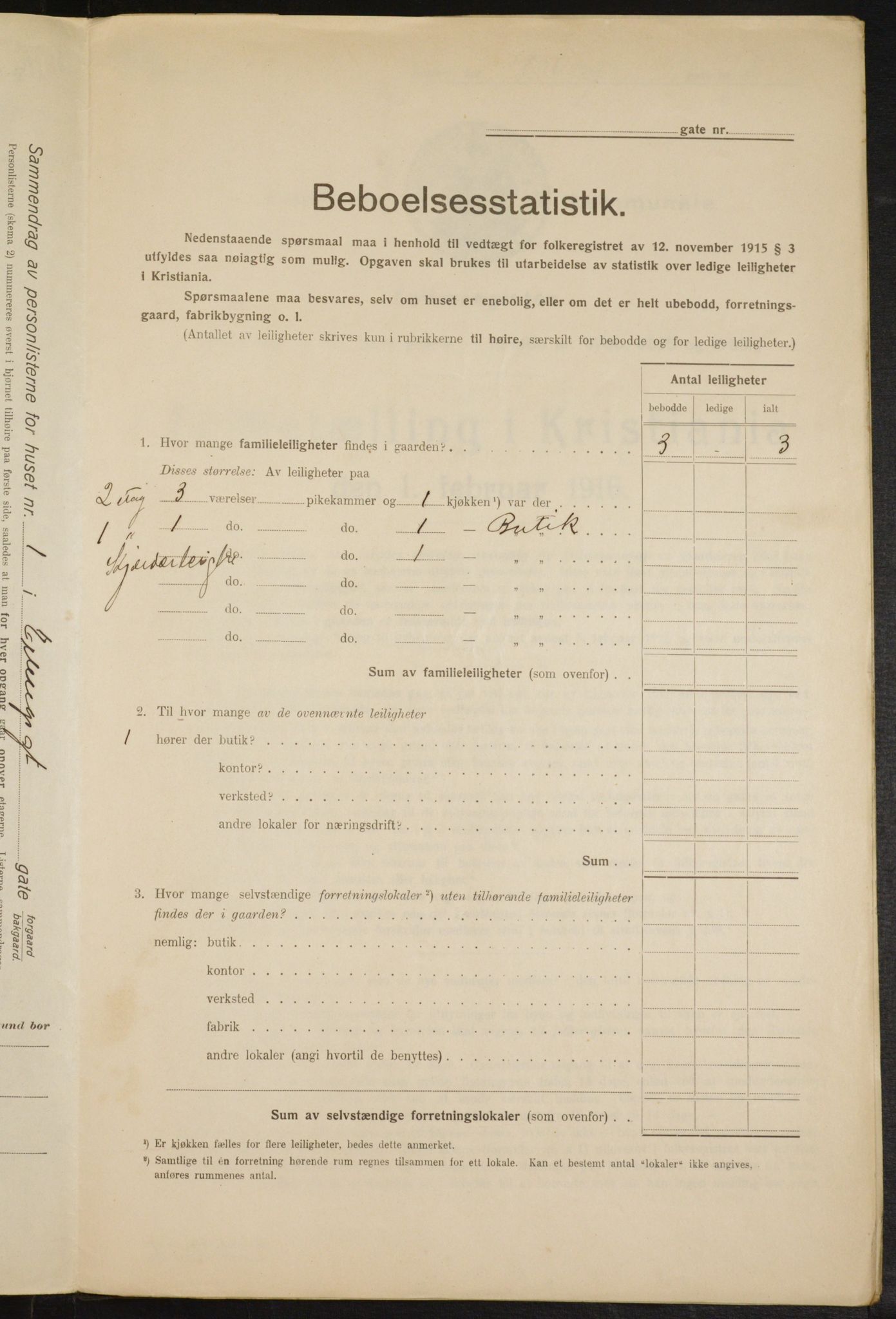 OBA, Municipal Census 1916 for Kristiania, 1916, p. 22353