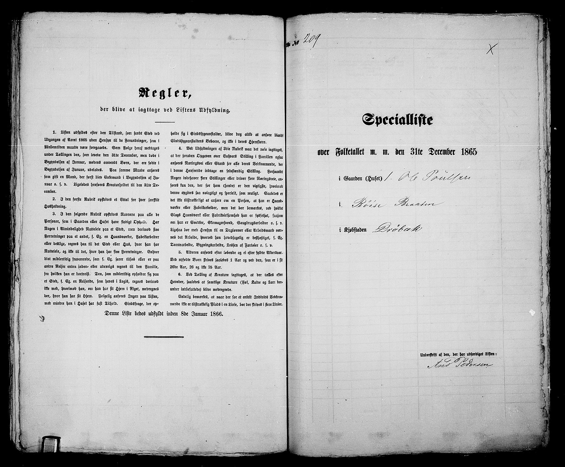 RA, 1865 census for Drøbak/Drøbak, 1865, p. 423