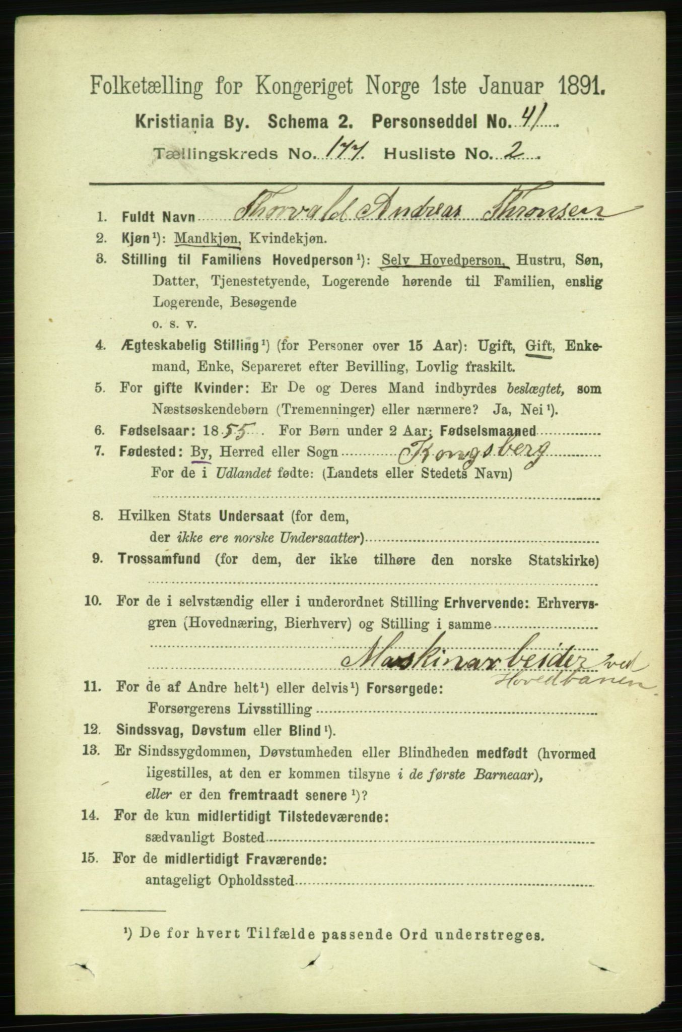 RA, 1891 census for 0301 Kristiania, 1891, p. 106427