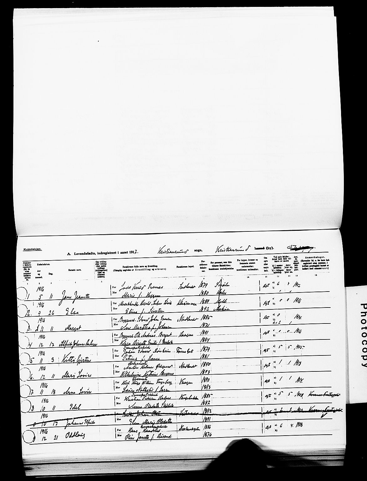 Ministerialprotokoller, klokkerbøker og fødselsregistre - Møre og Romsdal, SAT/A-1454/572/L0861: Parish register (official) no. 572D05, 1913-1920