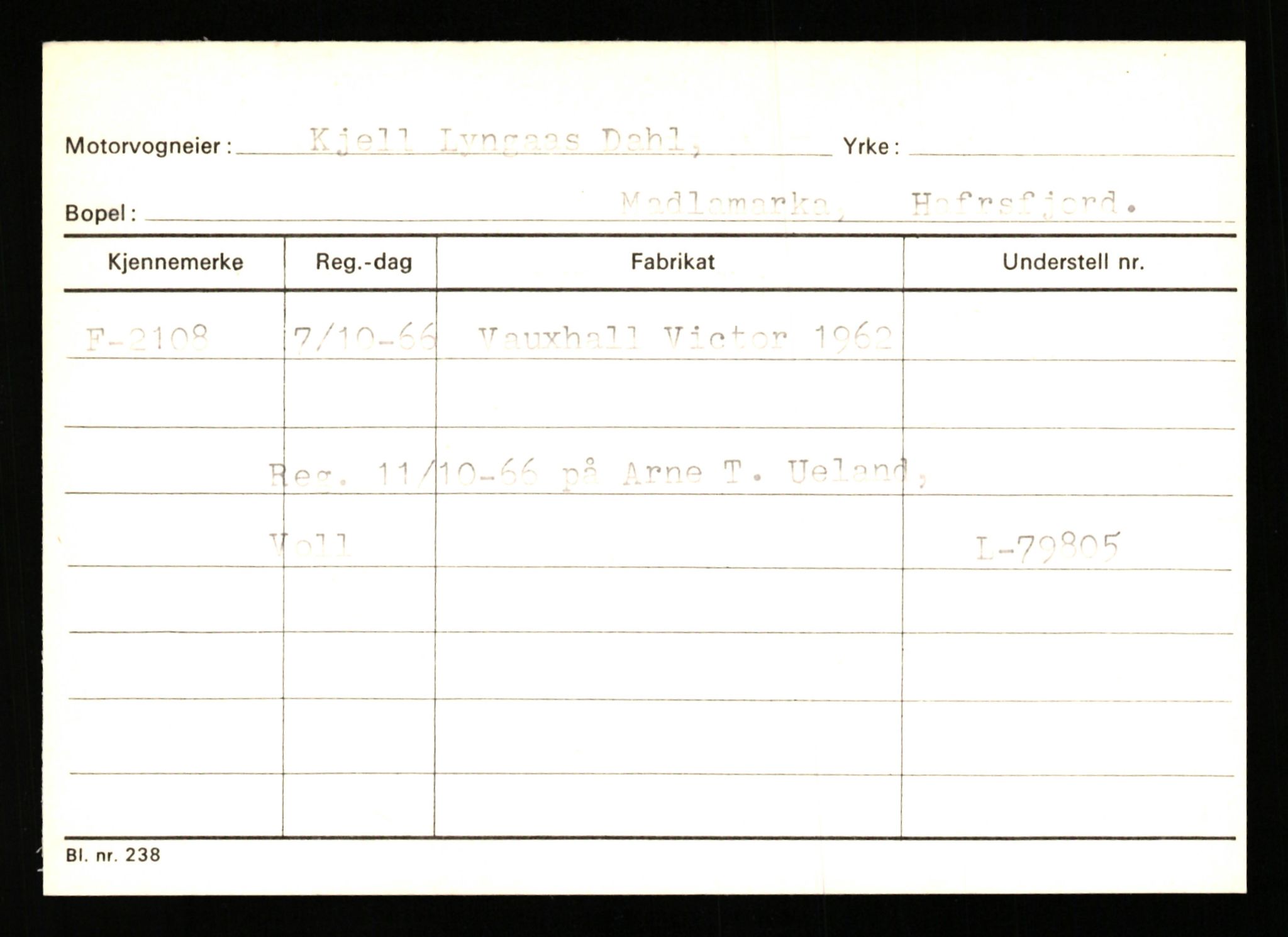 Stavanger trafikkstasjon, AV/SAST-A-101942/0/G/L0001: Registreringsnummer: 0 - 5782, 1930-1971, p. 1441