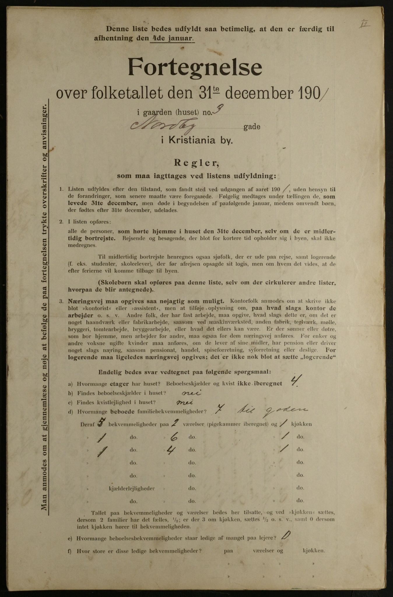 OBA, Municipal Census 1901 for Kristiania, 1901, p. 10973