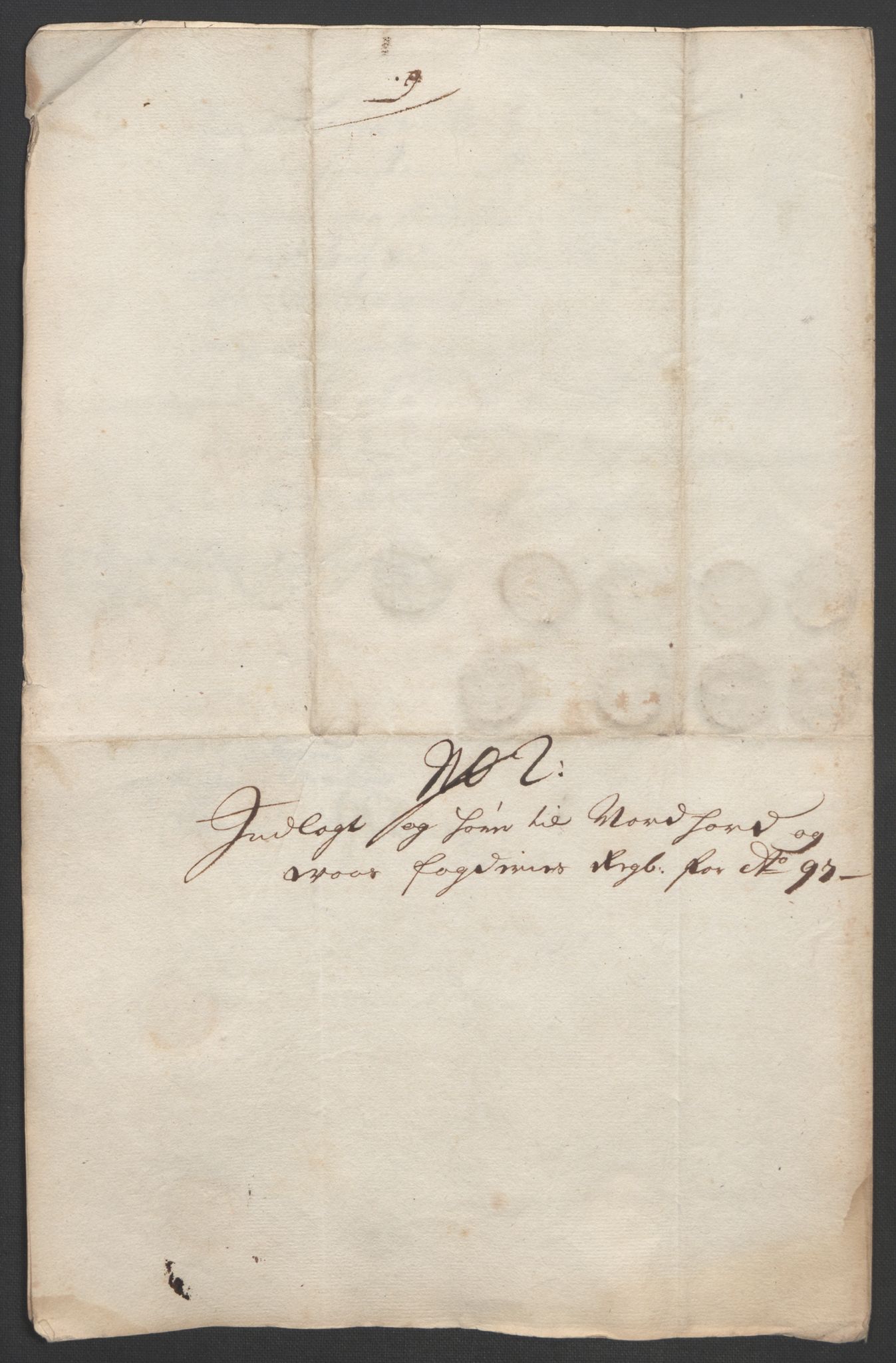 Rentekammeret inntil 1814, Reviderte regnskaper, Fogderegnskap, AV/RA-EA-4092/R51/L3183: Fogderegnskap Nordhordland og Voss, 1695-1697, p. 457