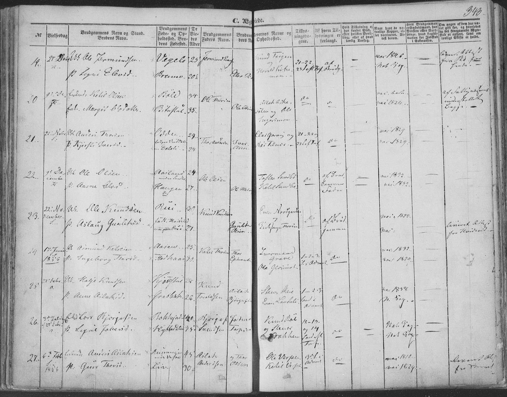 Seljord kirkebøker, SAKO/A-20/F/Fa/L012b: Parish register (official) no. I 12B, 1850-1865, p. 343