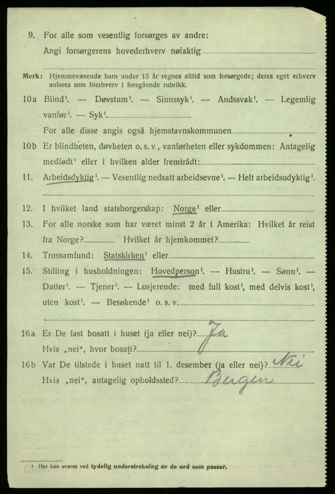 SAB, 1920 census for Masfjorden, 1920, p. 4480