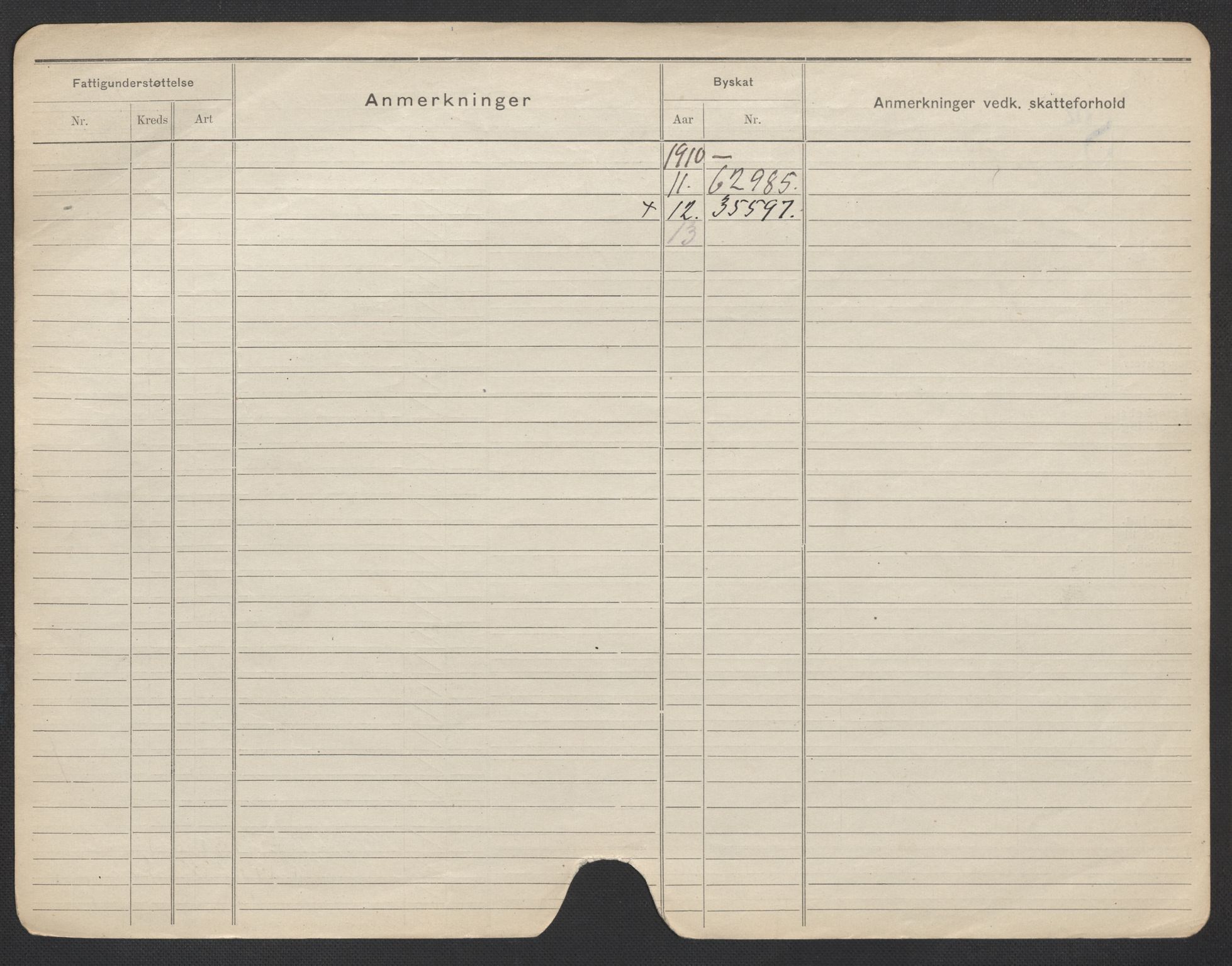 Oslo folkeregister, Registerkort, AV/SAO-A-11715/F/Fa/Fac/L0020: Kvinner, 1906-1914, p. 22b