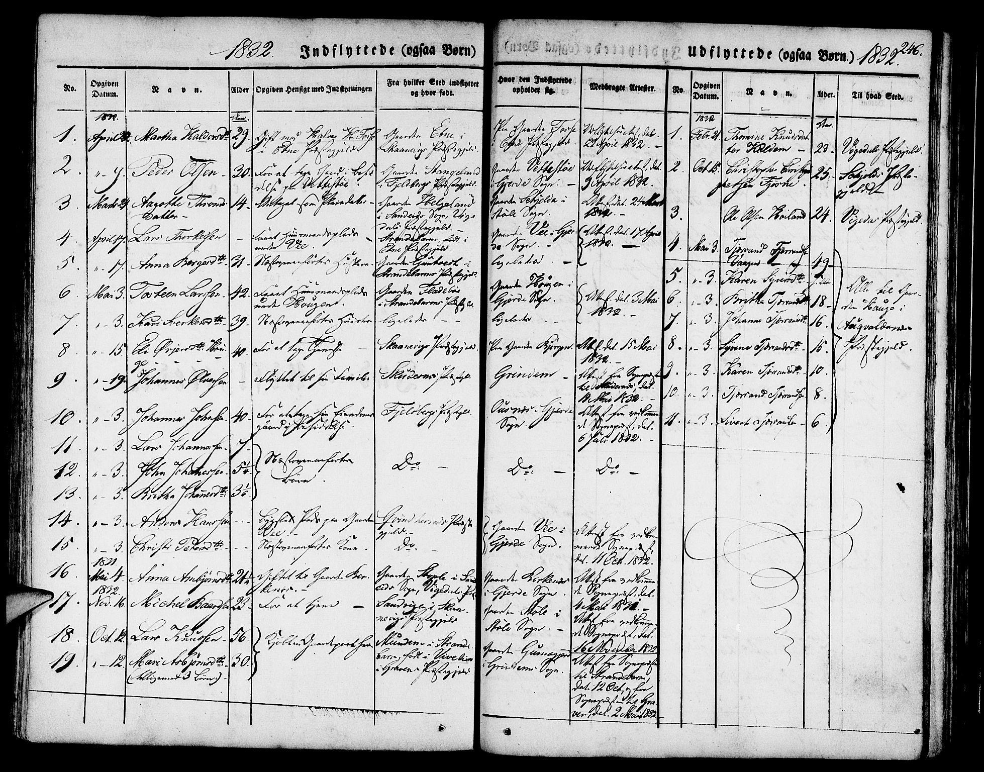 Etne sokneprestembete, SAB/A-75001/H/Haa: Parish register (official) no. A 7, 1831-1847, p. 246