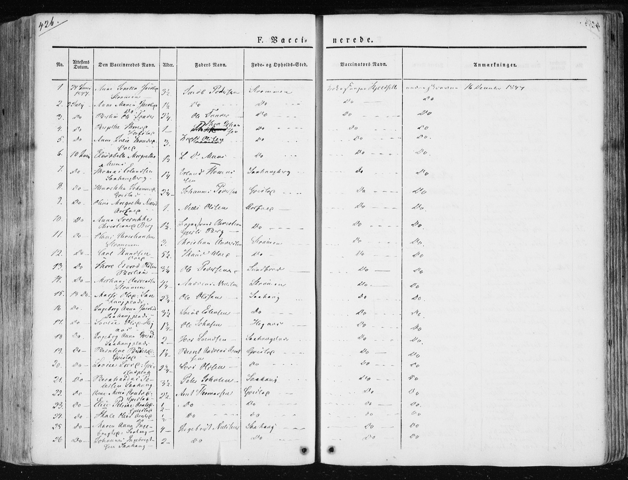 Ministerialprotokoller, klokkerbøker og fødselsregistre - Nord-Trøndelag, AV/SAT-A-1458/730/L0280: Parish register (official) no. 730A07 /1, 1840-1854, p. 426