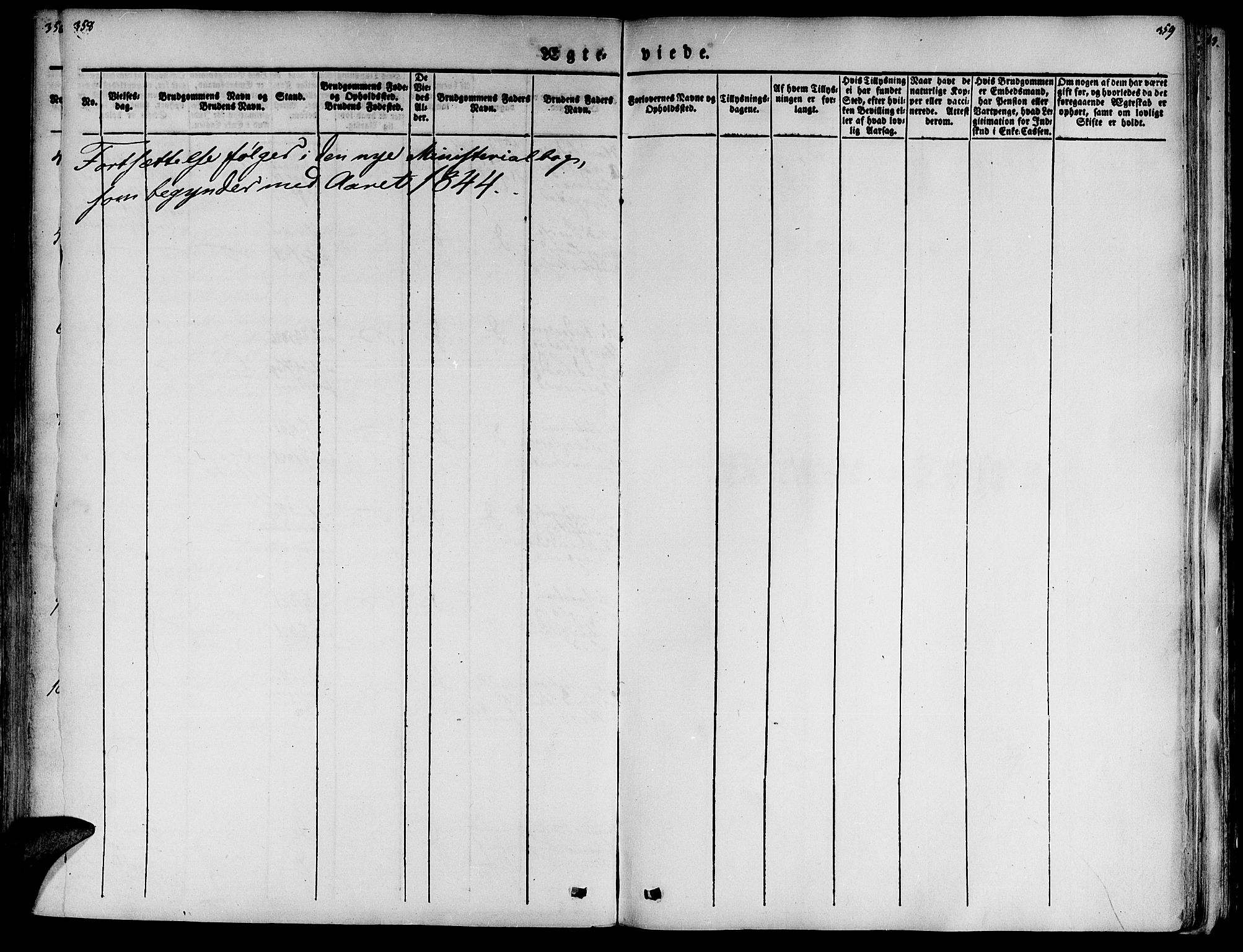 Ministerialprotokoller, klokkerbøker og fødselsregistre - Møre og Romsdal, AV/SAT-A-1454/520/L0274: Parish register (official) no. 520A04, 1827-1864, p. 358-359