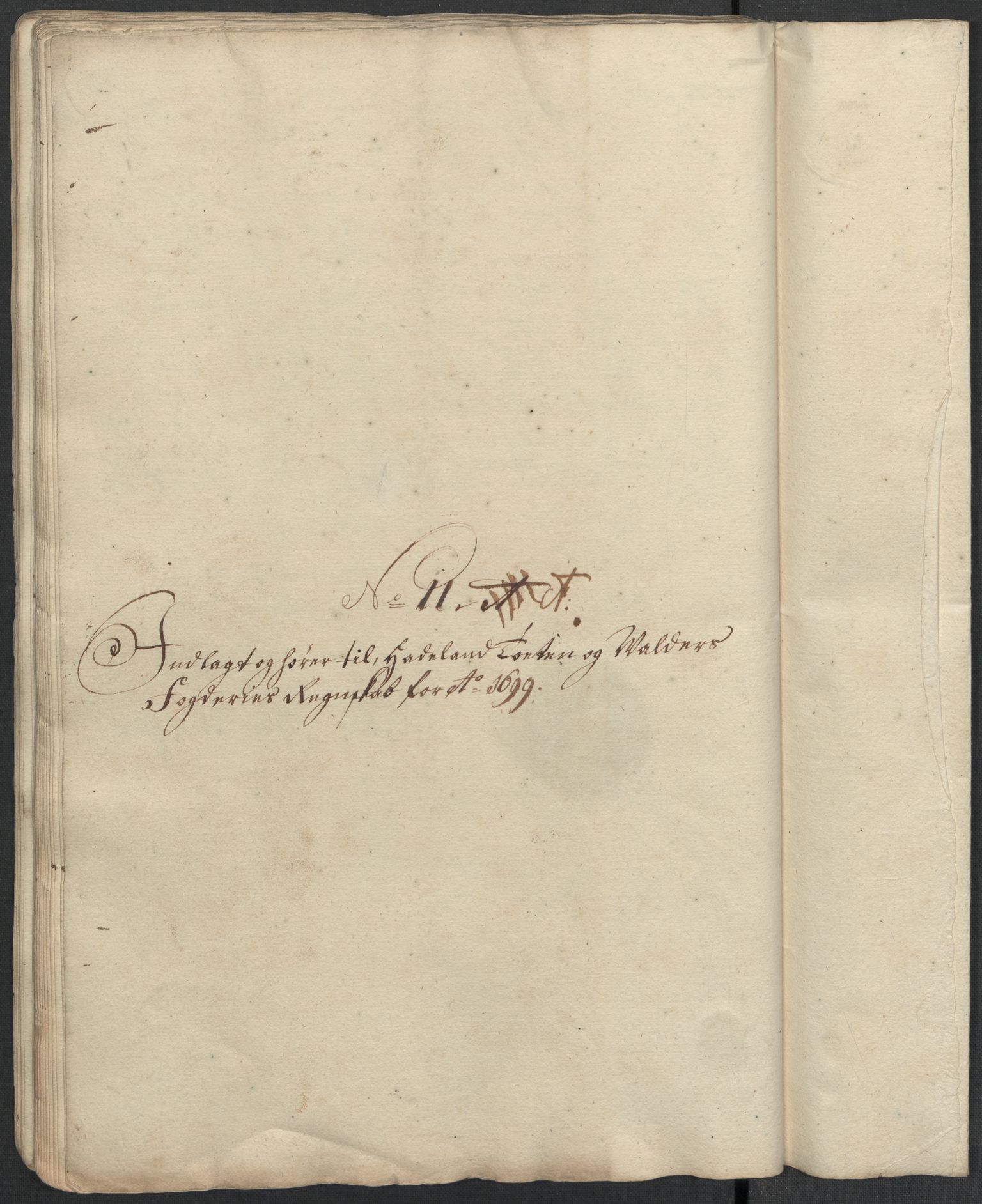 Rentekammeret inntil 1814, Reviderte regnskaper, Fogderegnskap, AV/RA-EA-4092/R18/L1297: Fogderegnskap Hadeland, Toten og Valdres, 1699, p. 440