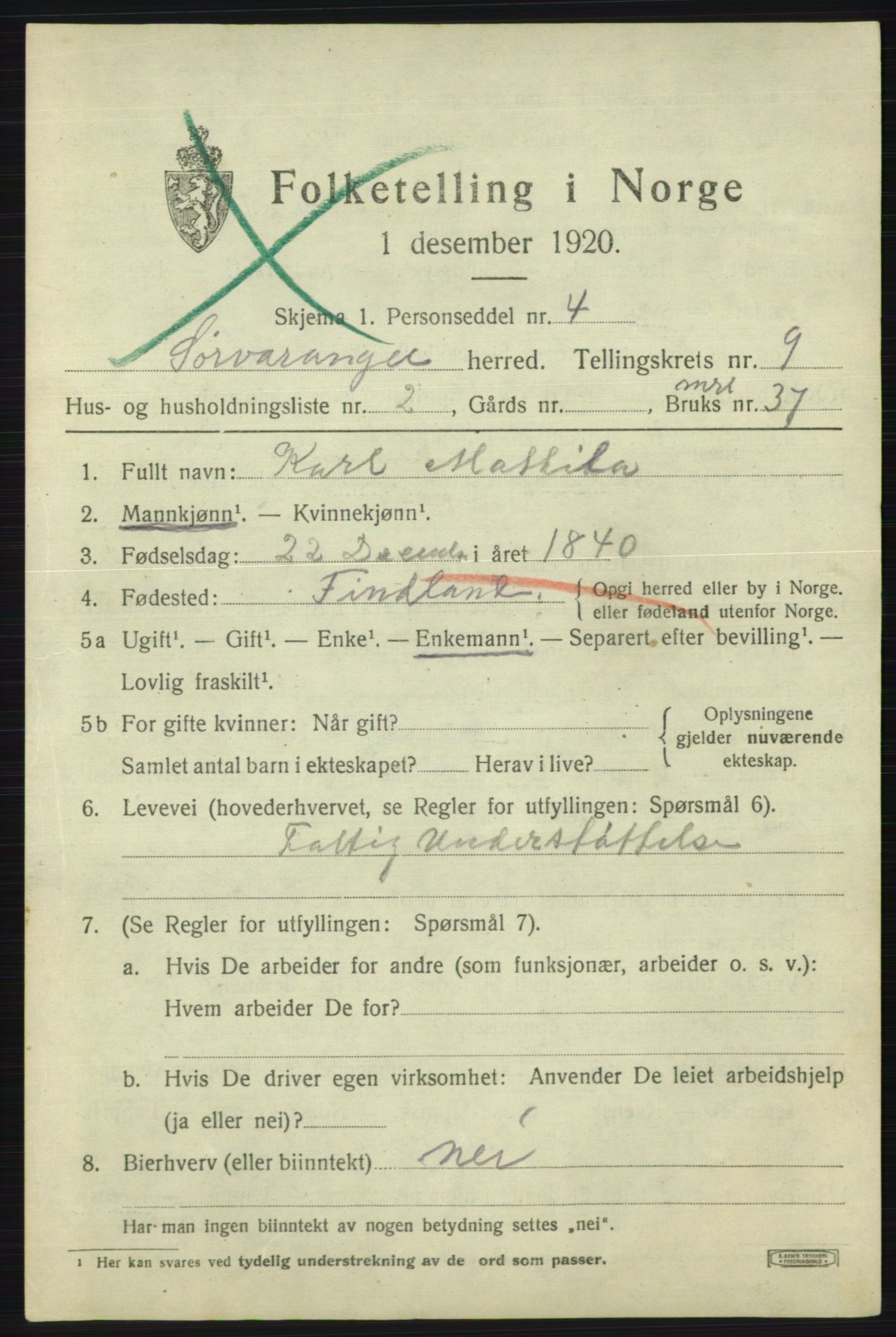 SATØ, 1920 census for Sør-Varanger, 1920, p. 6016