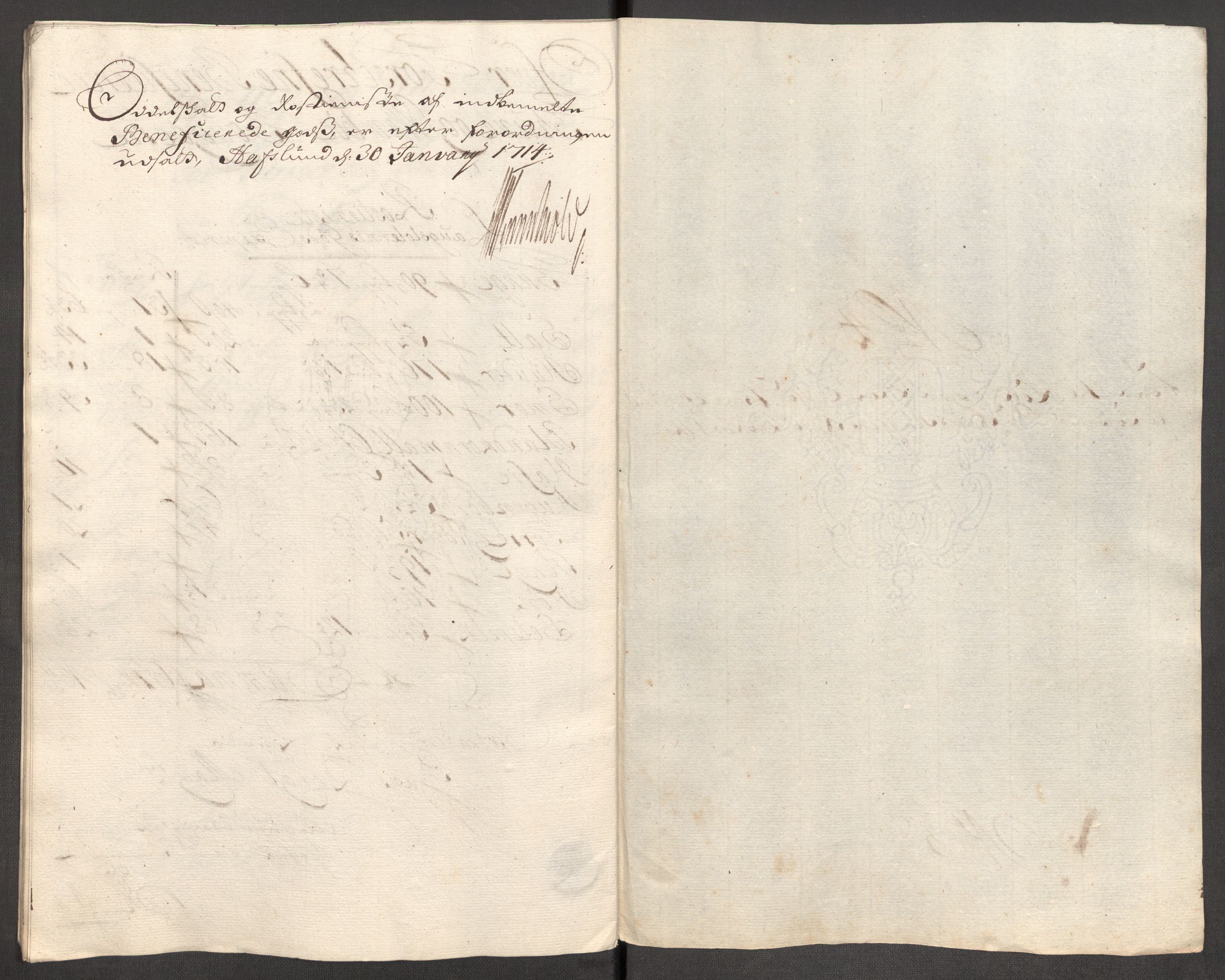 Rentekammeret inntil 1814, Reviderte regnskaper, Fogderegnskap, AV/RA-EA-4092/R04/L0138: Fogderegnskap Moss, Onsøy, Tune, Veme og Åbygge, 1713-1714, p. 54