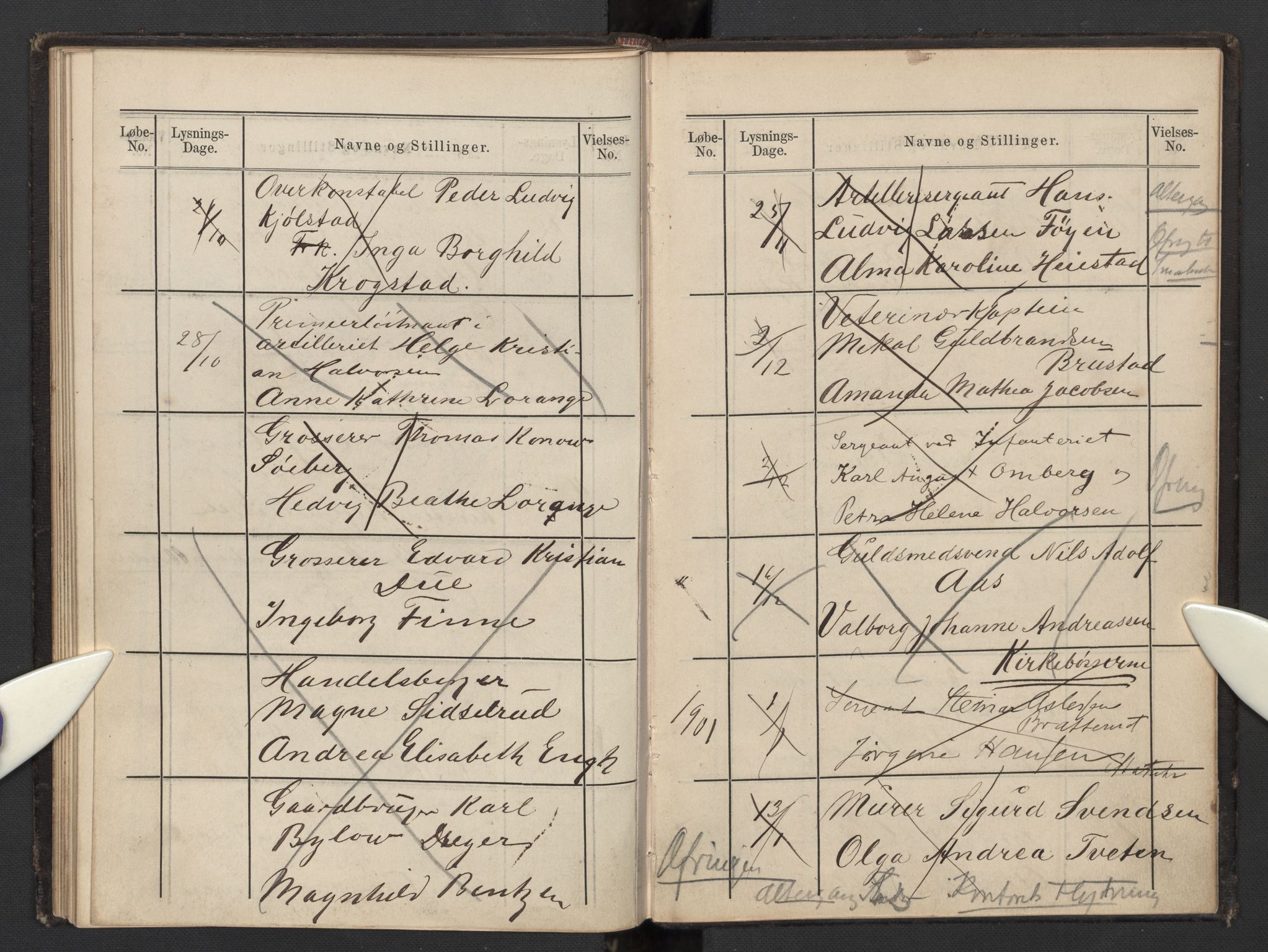 Garnisonsmenigheten Kirkebøker, SAO/A-10846/H/Hb/L0002: Banns register no. II 2, 1879-1902