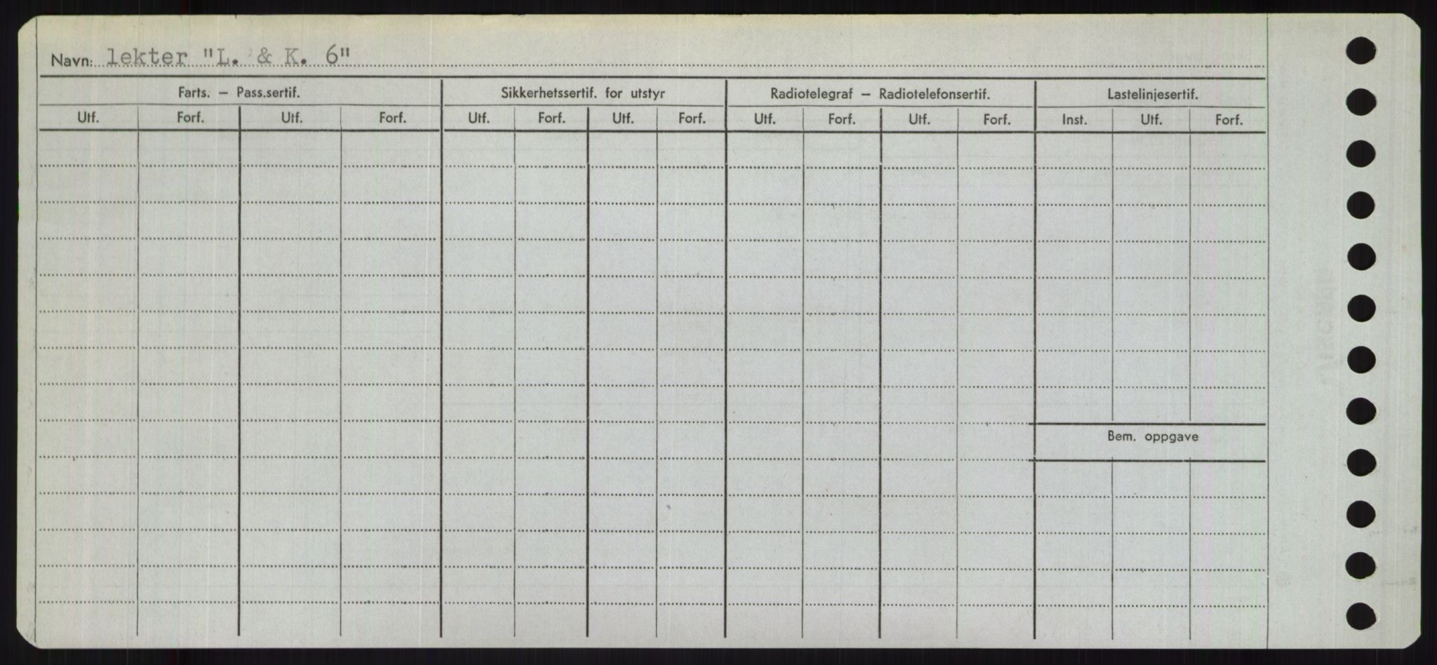 Sjøfartsdirektoratet med forløpere, Skipsmålingen, RA/S-1627/H/Ha/L0003/0002: Fartøy, Hilm-Mar / Fartøy, Kom-Mar, p. 220