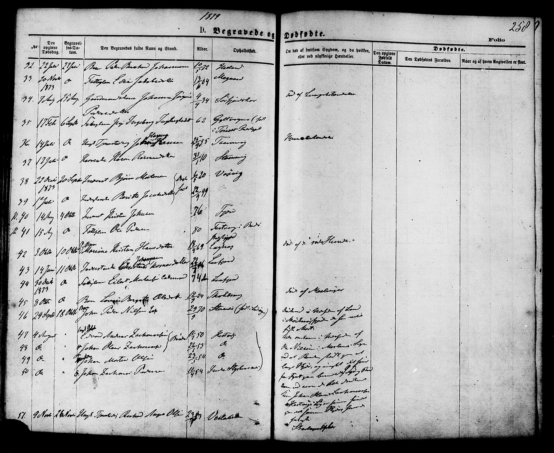 Ministerialprotokoller, klokkerbøker og fødselsregistre - Nordland, SAT/A-1459/853/L0771: Parish register (official) no. 853A10, 1870-1881, p. 258