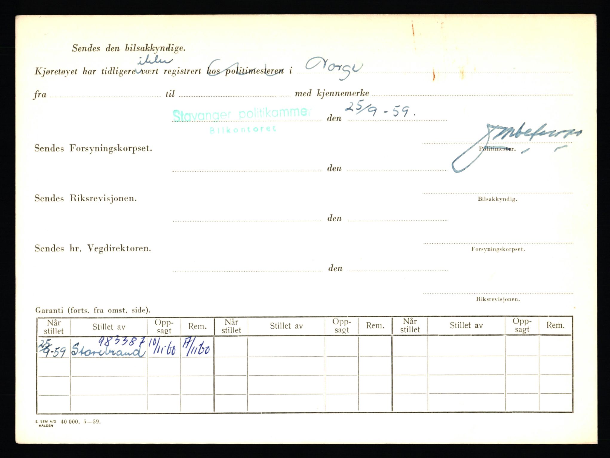 Stavanger trafikkstasjon, AV/SAST-A-101942/0/F/L0006: L-1700 - L-2149, 1930-1971, p. 1560