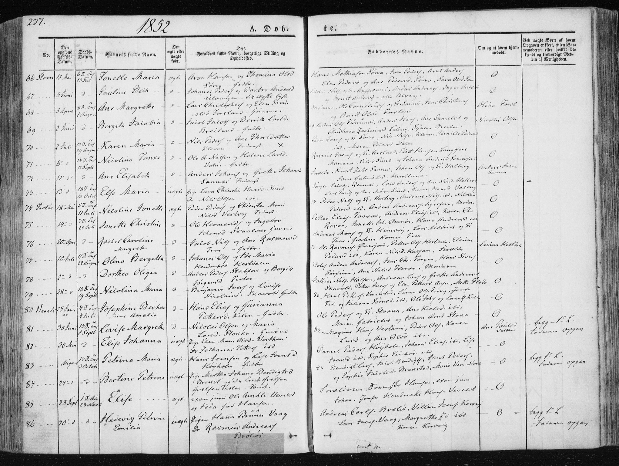 Ministerialprotokoller, klokkerbøker og fødselsregistre - Nordland, AV/SAT-A-1459/830/L0446: Parish register (official) no. 830A10, 1831-1865, p. 237