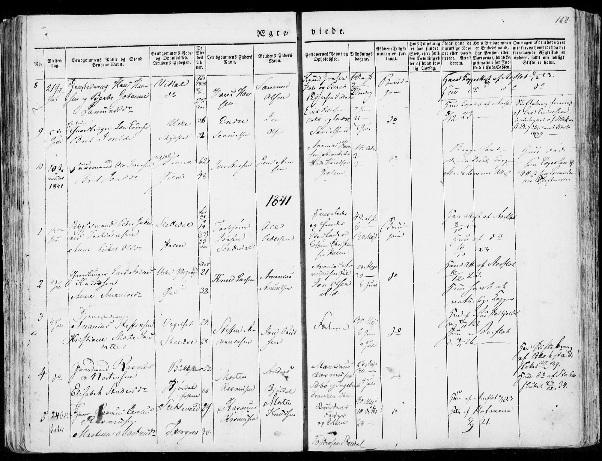 Ministerialprotokoller, klokkerbøker og fødselsregistre - Møre og Romsdal, AV/SAT-A-1454/515/L0208: Parish register (official) no. 515A04, 1830-1846, p. 168