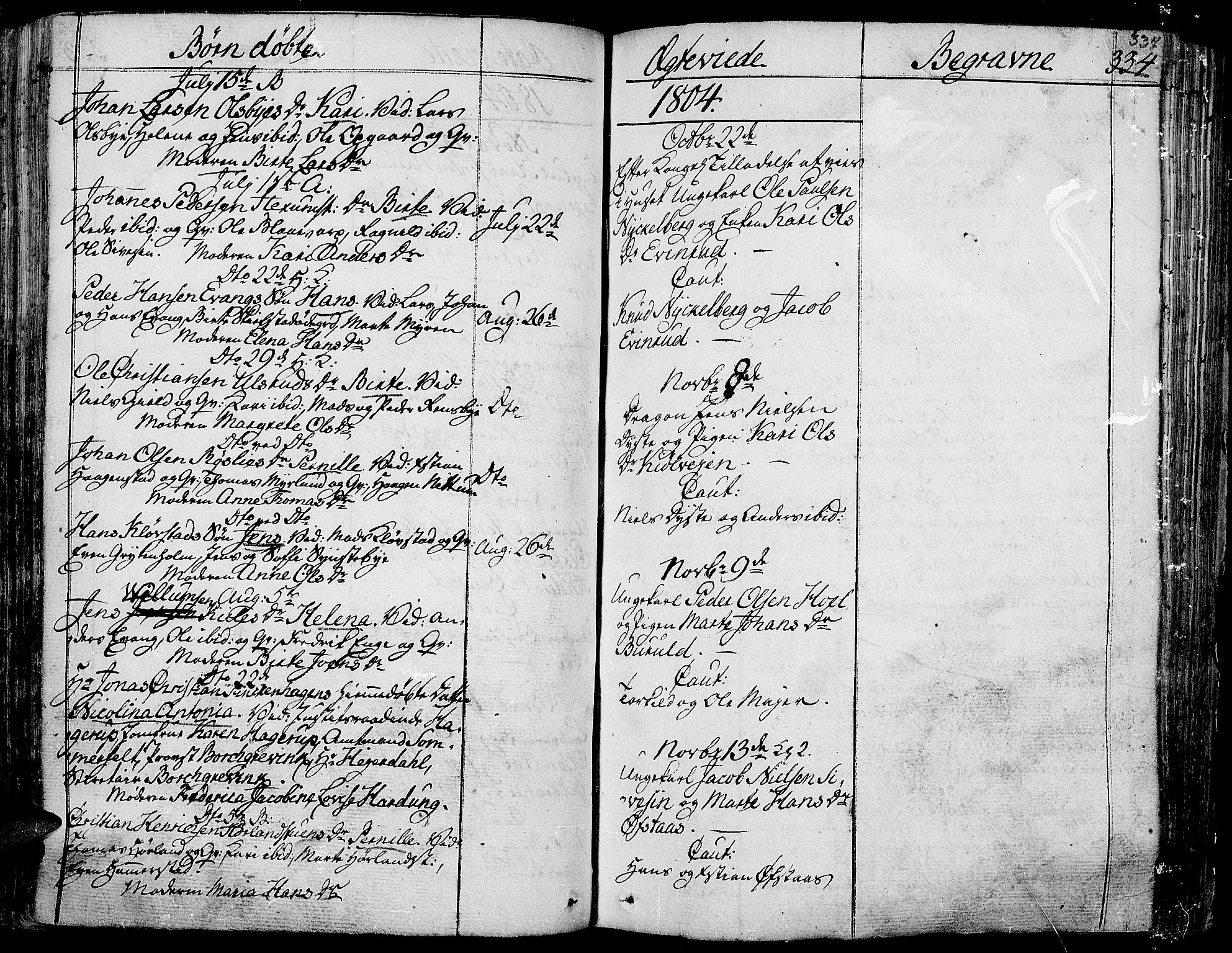 Toten prestekontor, SAH/PREST-102/H/Ha/Haa/L0007: Parish register (official) no. 7, 1794-1809, p. 337