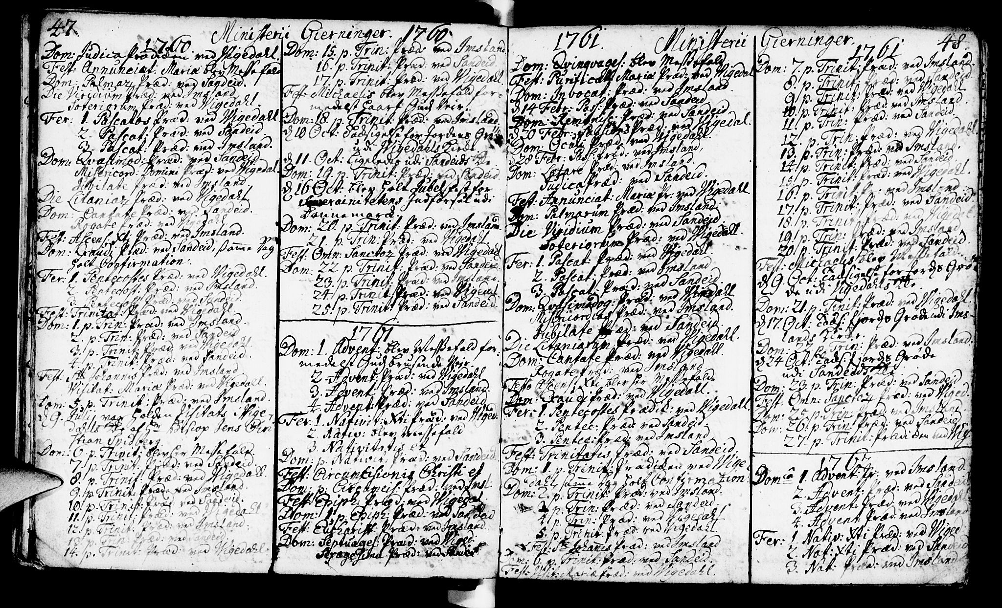 Vikedal sokneprestkontor, AV/SAST-A-101840/01/IV: Parish register (official) no. A 1, 1737-1778, p. 47-48