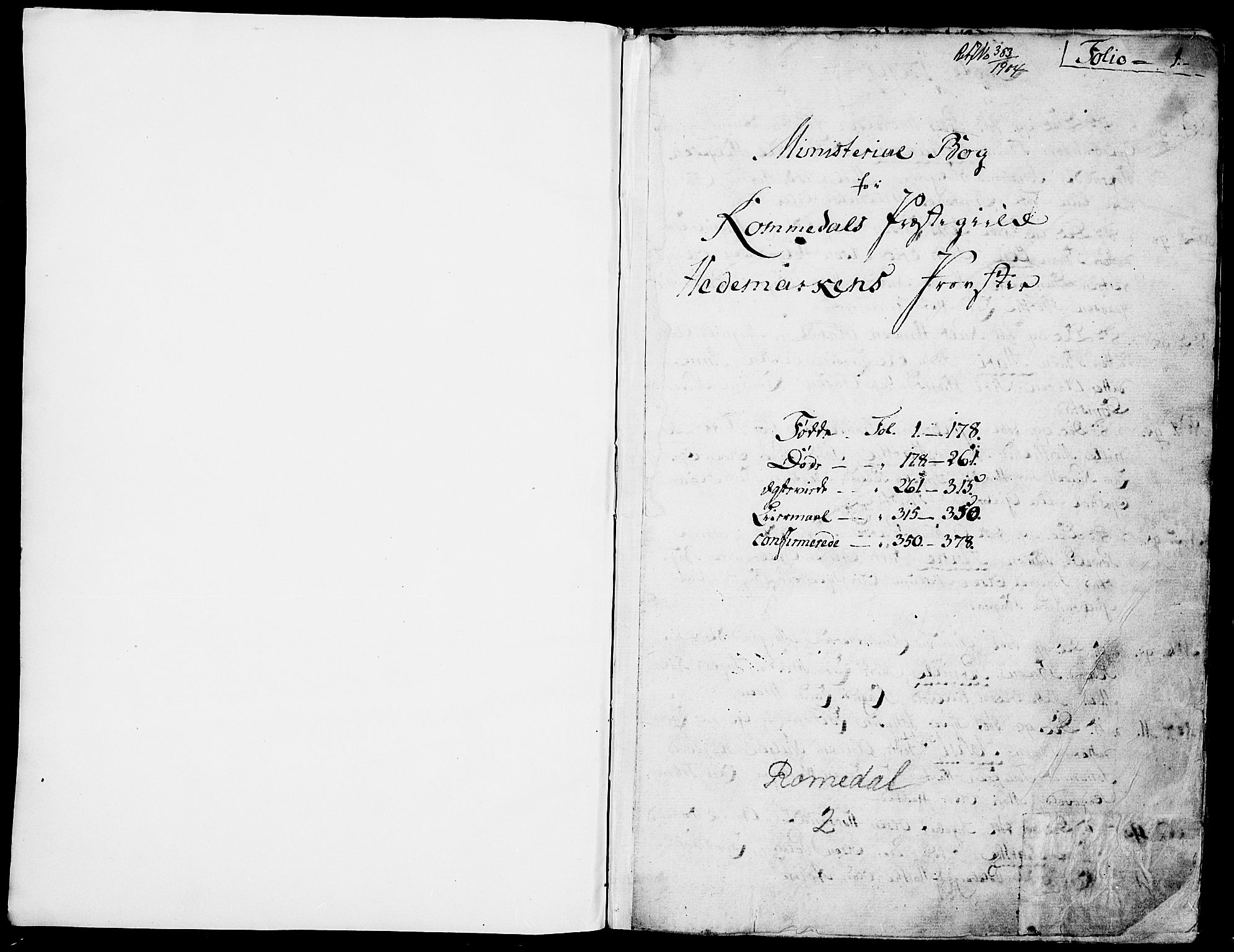 Romedal prestekontor, SAH/PREST-004/K/L0001: Parish register (official) no. 1, 1799-1814, p. 1