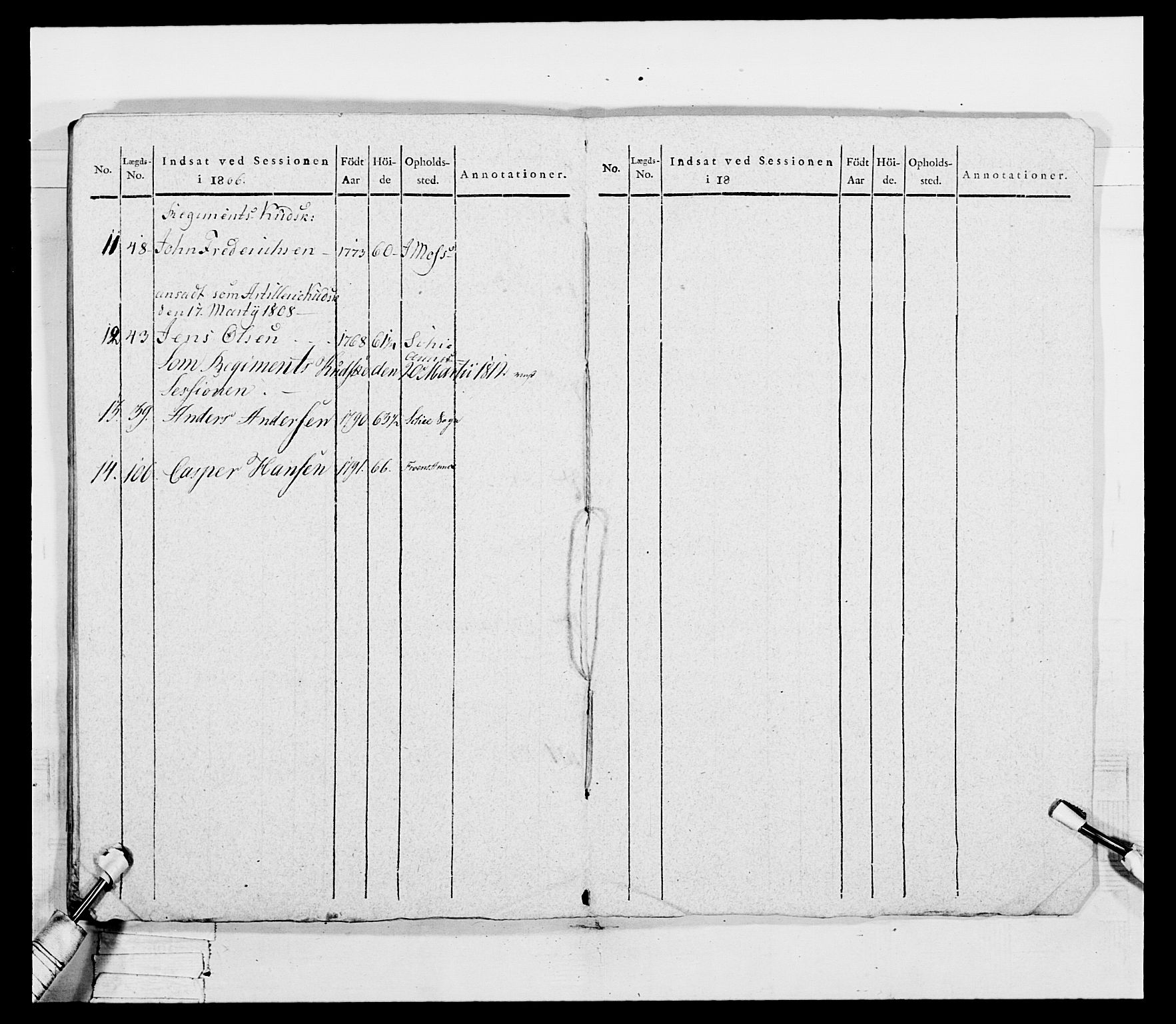 Generalitets- og kommissariatskollegiet, Det kongelige norske kommissariatskollegium, AV/RA-EA-5420/E/Eh/L0049: Akershusiske skarpskytterregiment, 1812, p. 540