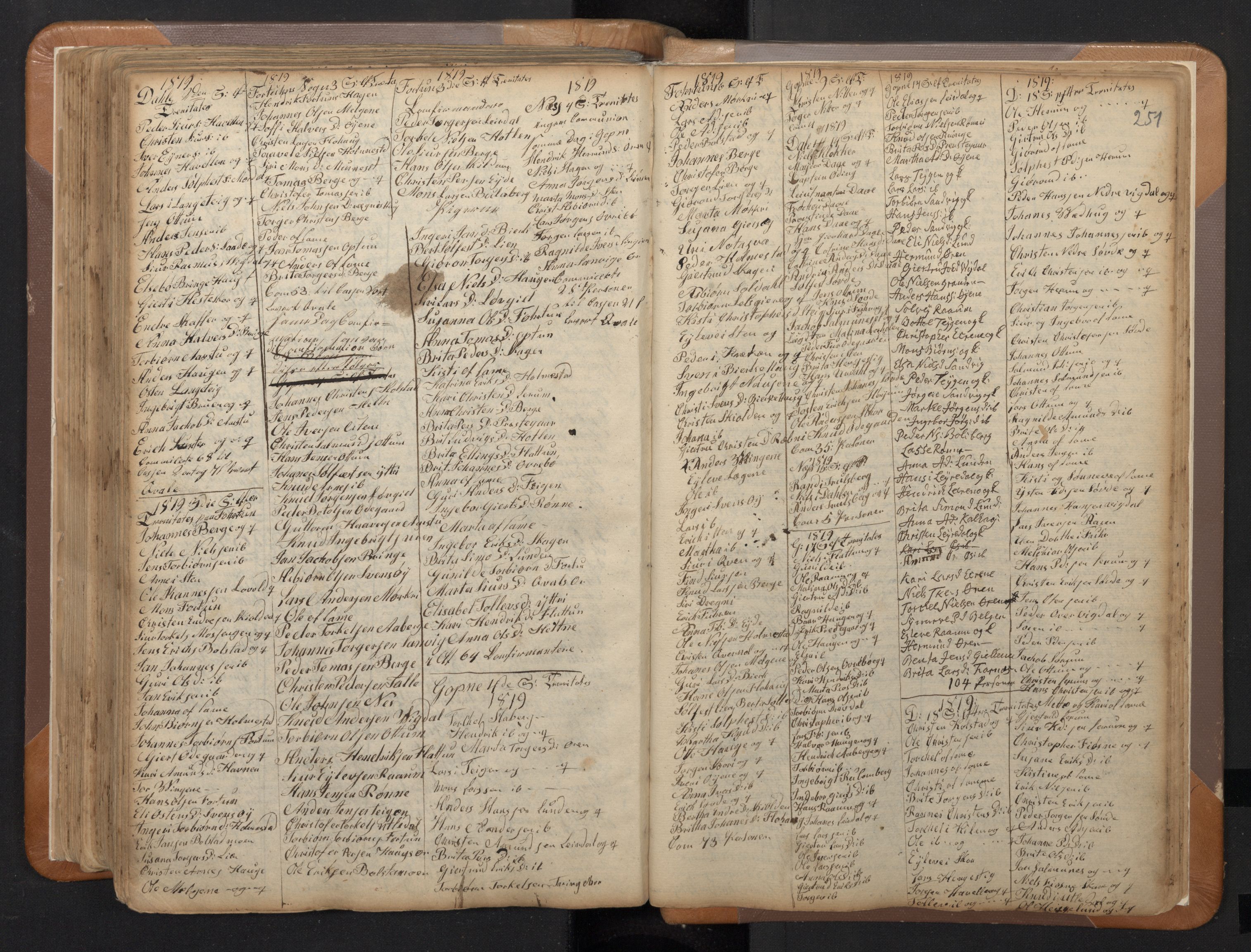 Luster sokneprestembete, AV/SAB-A-81101/H/Haa/Haaa/L0002: Parish register (official) no. A 2, 1751-1796, p. 250b-251a