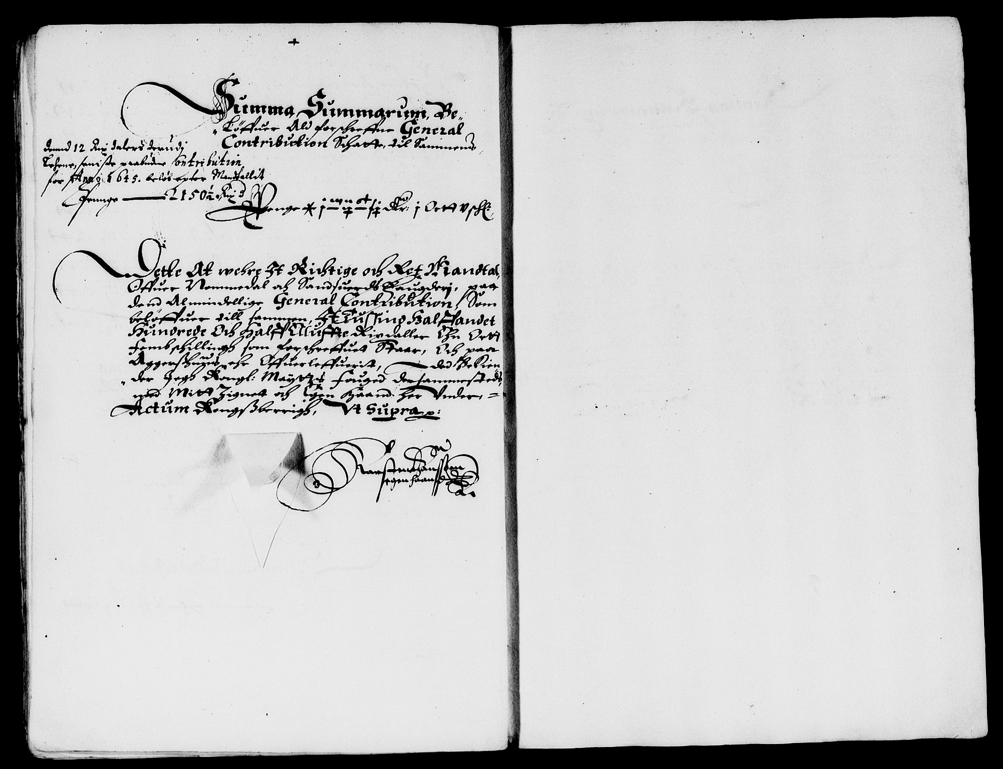 Rentekammeret inntil 1814, Reviderte regnskaper, Lensregnskaper, AV/RA-EA-5023/R/Rb/Rbn/L0003: Numedal og Sandsvær len, 1643-1648