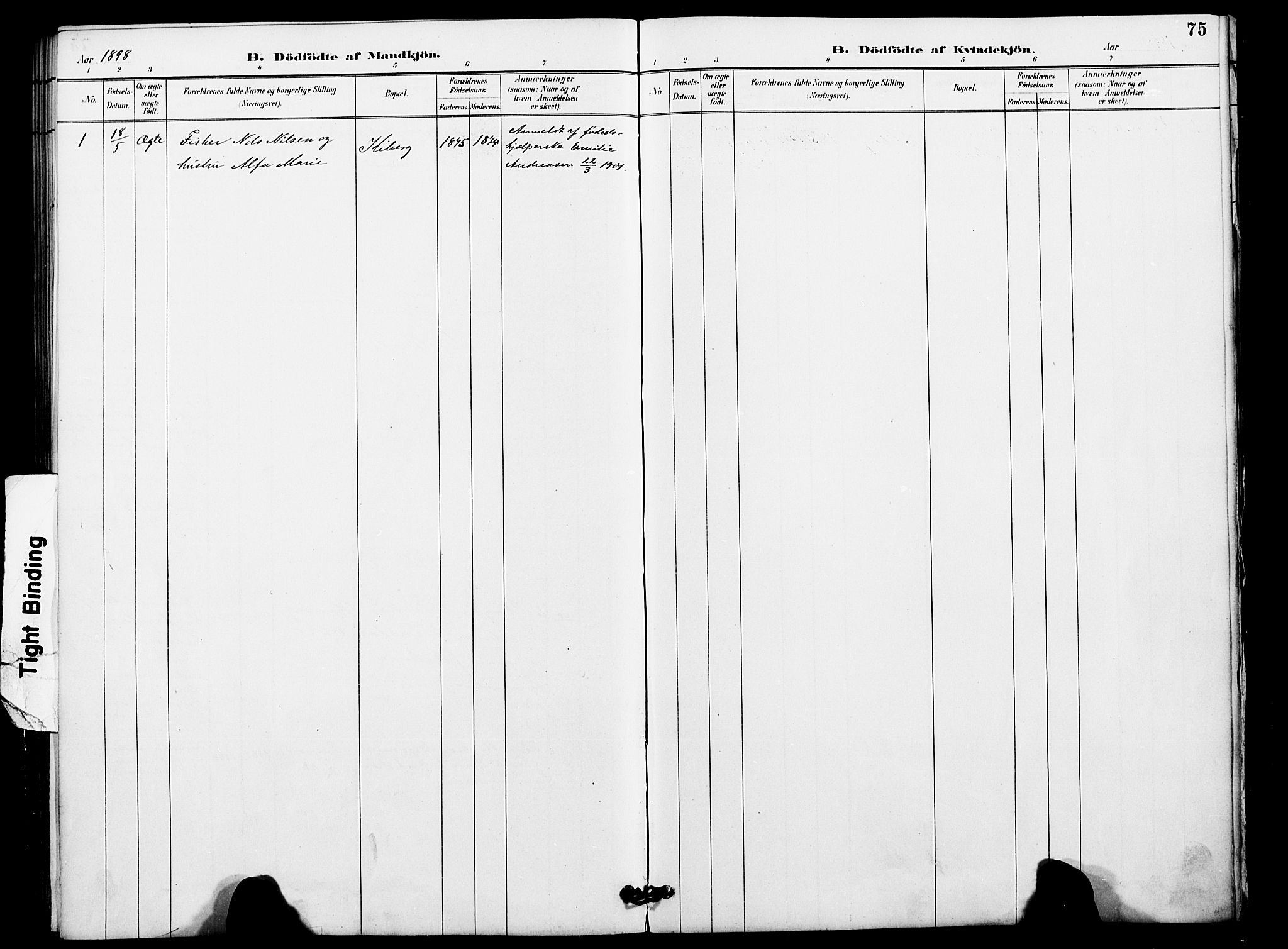 Vardø sokneprestkontor, AV/SATØ-S-1332/H/Ha/L0009kirke: Parish register (official) no. 9, 1887-1898, p. 75