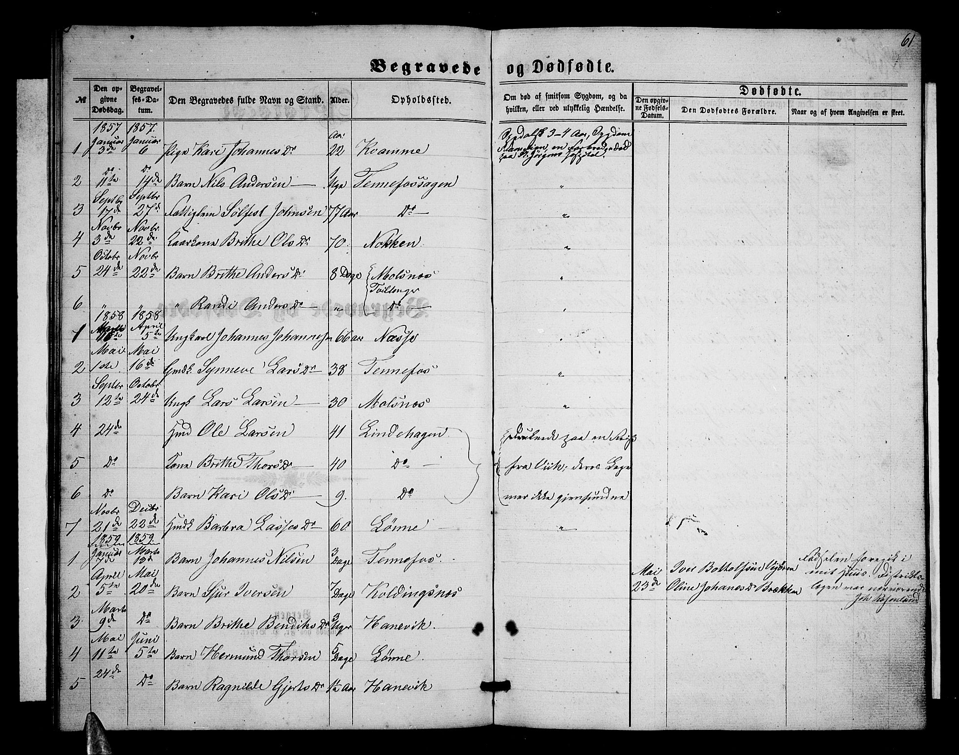 Balestrand sokneprestembete, AV/SAB-A-79601/H/Hab/Habc/L0001: Parish register (copy) no. C 1, 1857-1877, p. 61