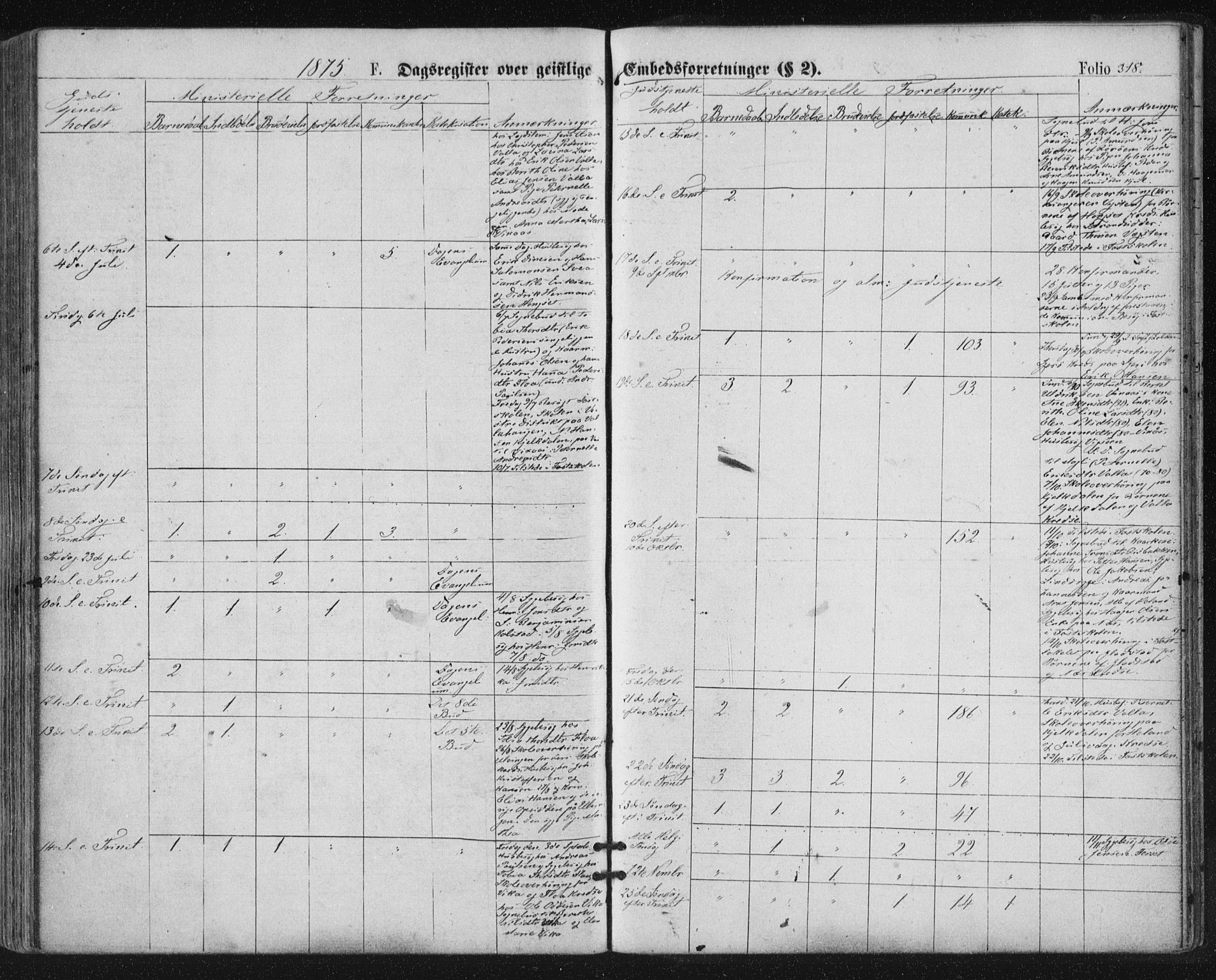 Ministerialprotokoller, klokkerbøker og fødselsregistre - Nordland, SAT/A-1459/816/L0241: Parish register (official) no. 816A07, 1870-1885, p. 318
