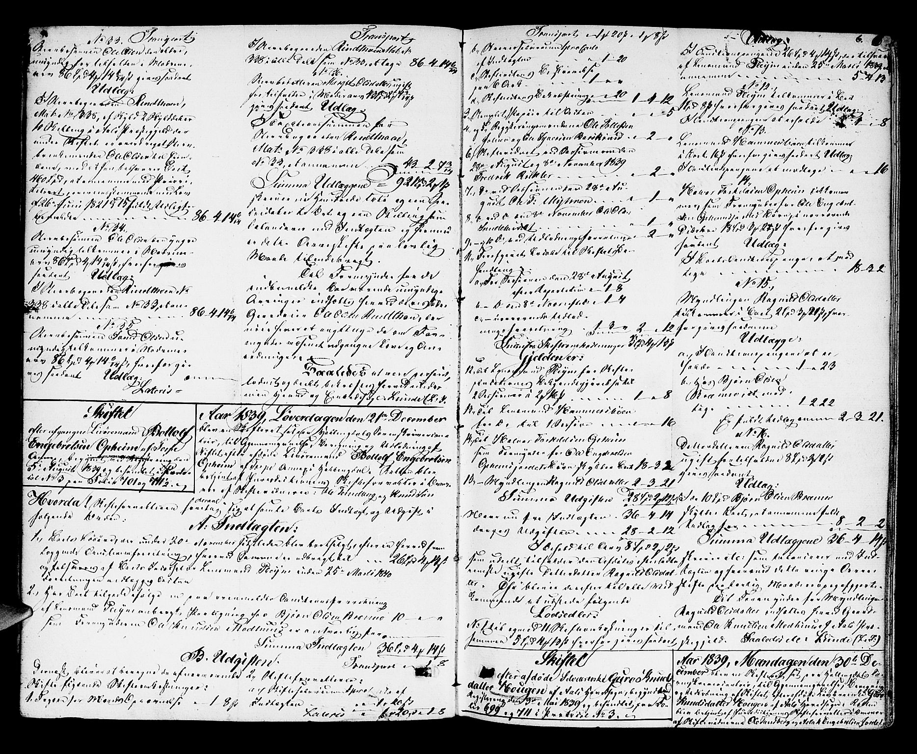 Hallingdal sorenskriveri, AV/SAKO-A-121/H/Hb/Hba/L0004: Skifteprotokoll, 1839-1844, p. 5b-6a
