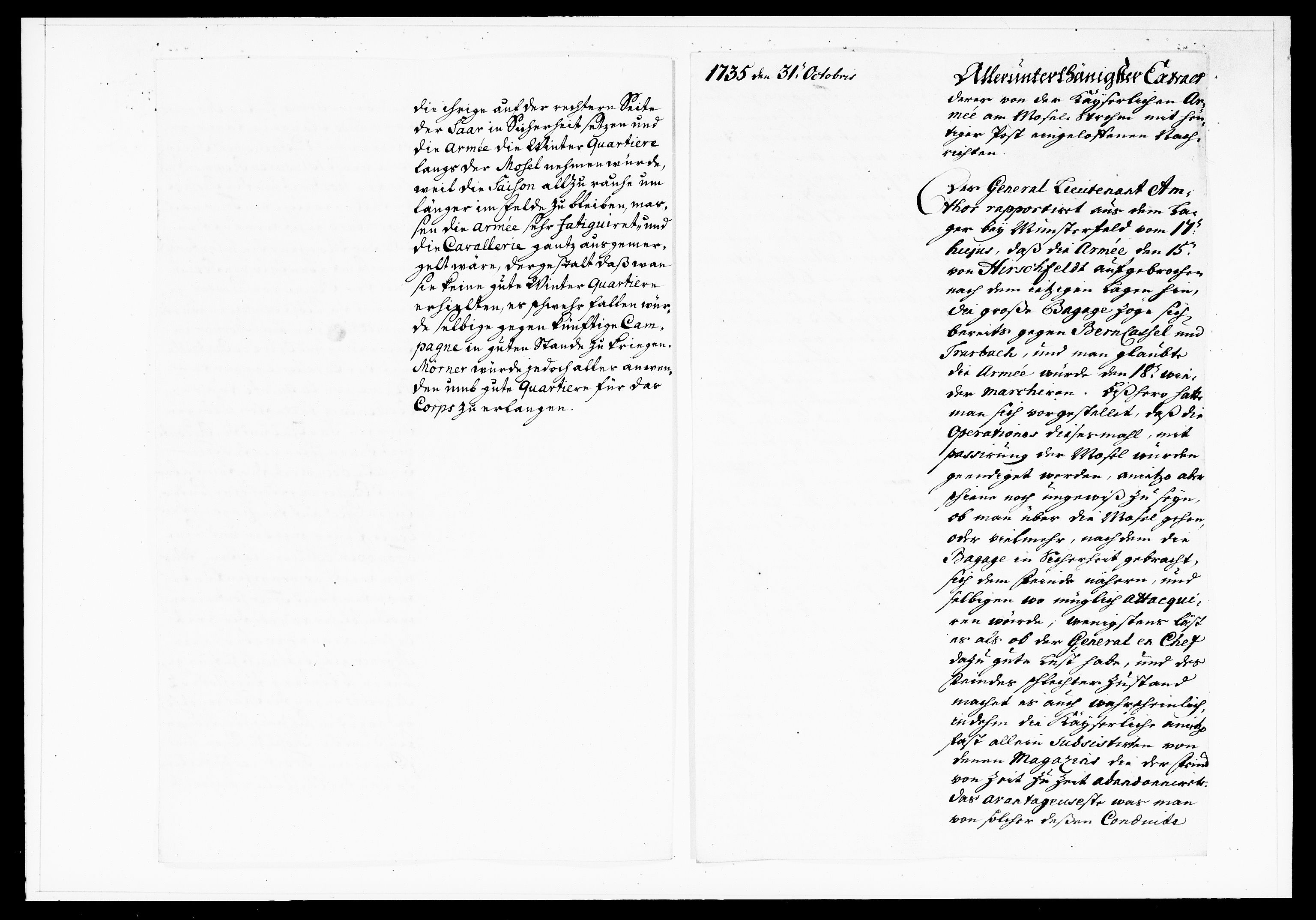 Krigskollegiet, Krigskancelliet, DRA/A-0006/-/1122-1129: Refererede sager, 1735, p. 527