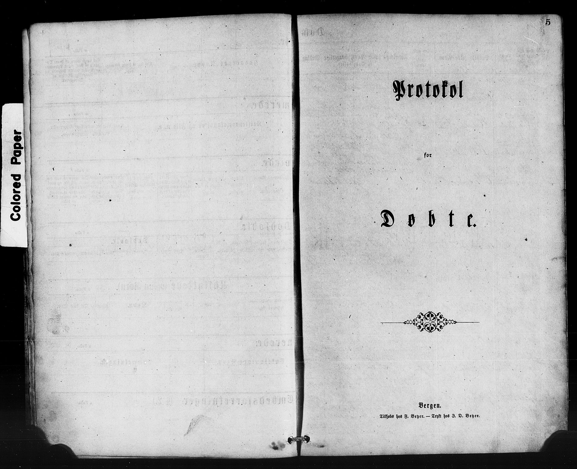 Lavik sokneprestembete, AV/SAB-A-80901: Parish register (copy) no. B 2, 1870-1881, p. 5