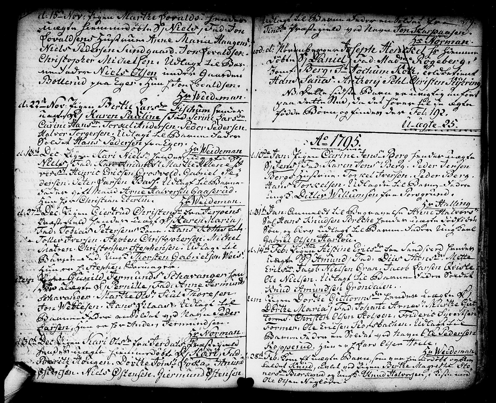 Kongsberg kirkebøker, SAKO/A-22/F/Fa/L0006: Parish register (official) no. I 6, 1783-1797, p. 249