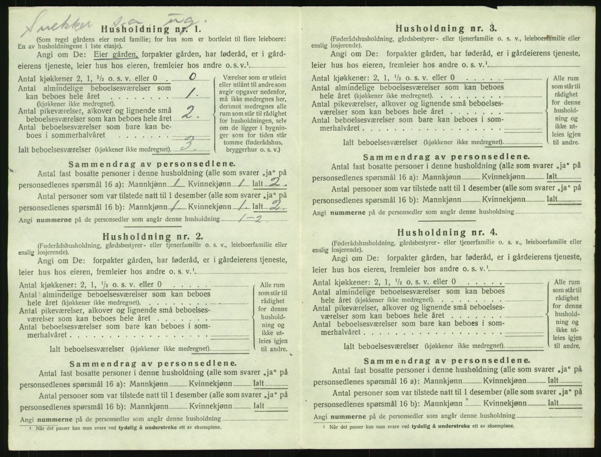 SAT, 1920 census for Rindal, 1920, p. 533