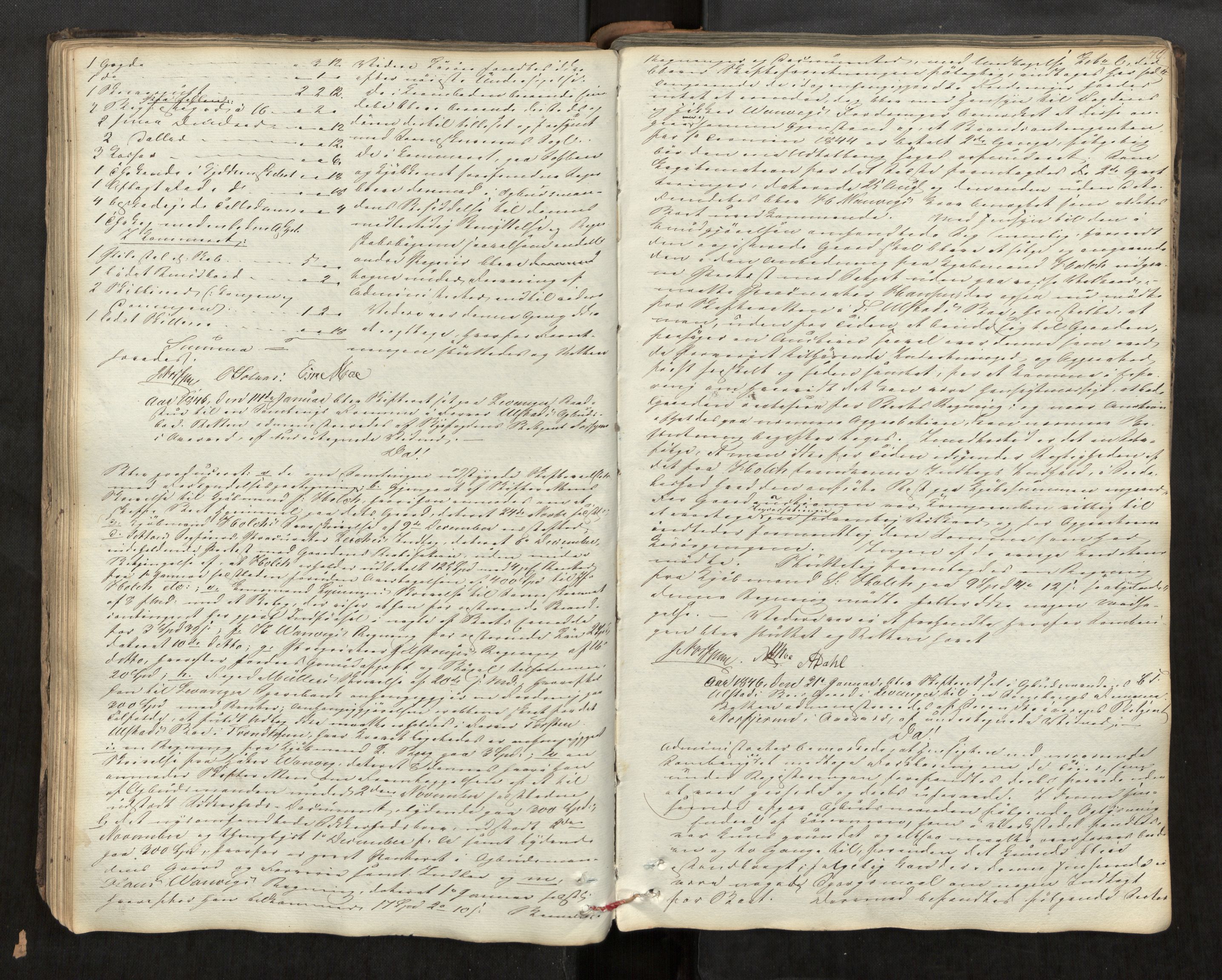 Stjør- og Verdal sorenskriveri, AV/SAT-A-4167/1/3/3A/L0060: Skifteprotokoll for Levanger, 1839-1871, p. 70