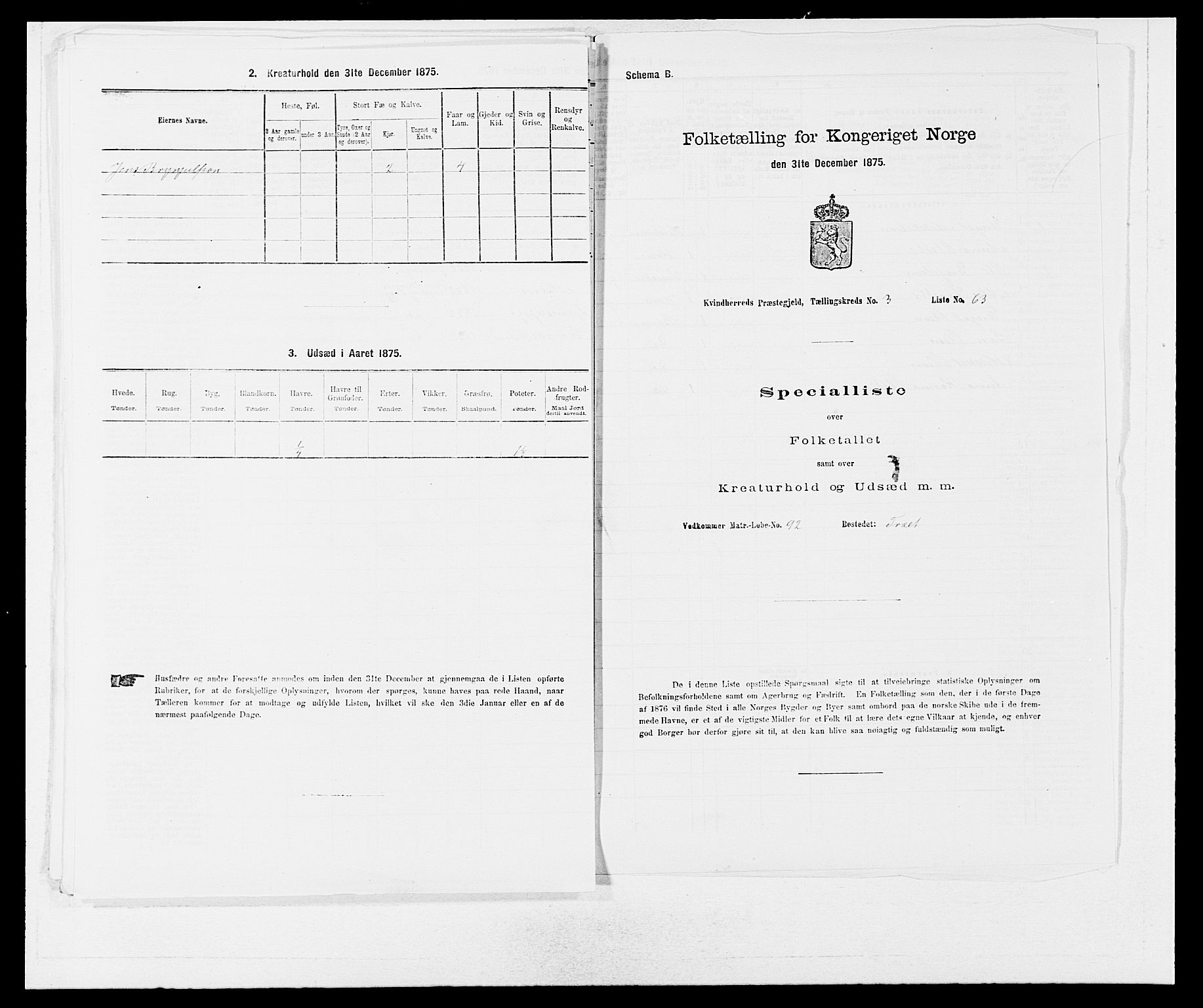 SAB, 1875 census for 1224P Kvinnherad, 1875, p. 369