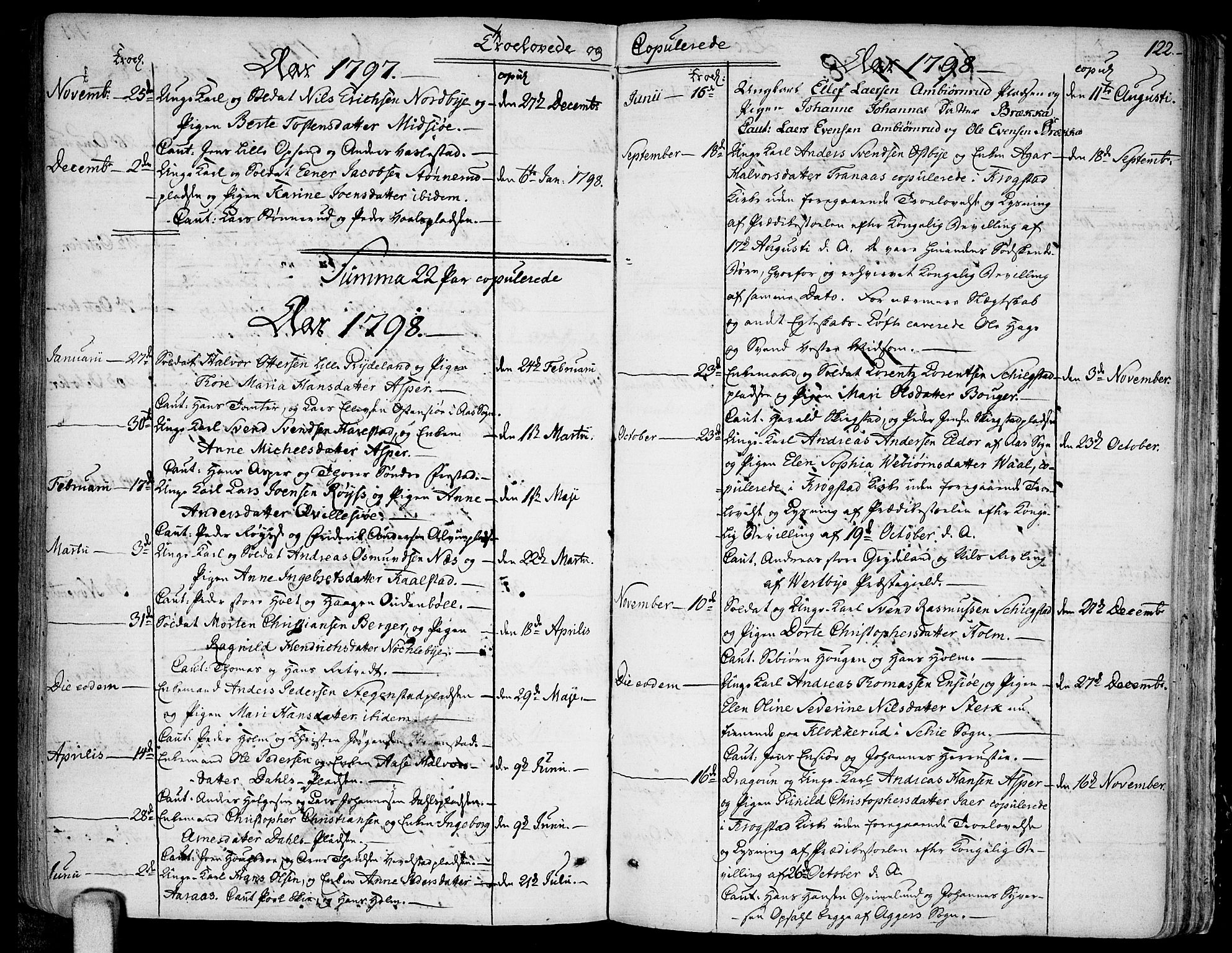 Kråkstad prestekontor Kirkebøker, SAO/A-10125a/F/Fa/L0002: Parish register (official) no. I 2, 1786-1814, p. 122