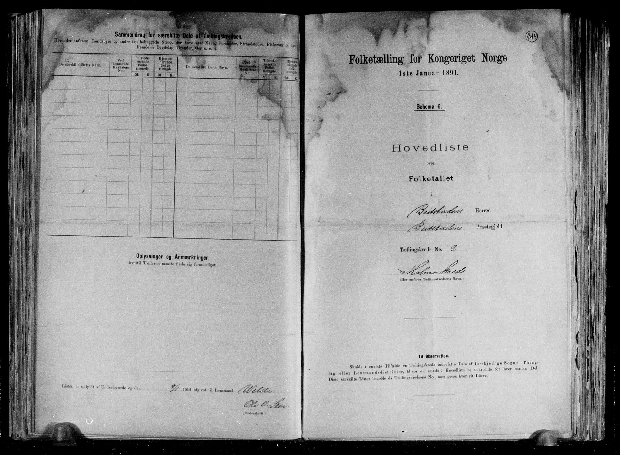 RA, 1891 census for 1727 Beitstad, 1891, p. 11