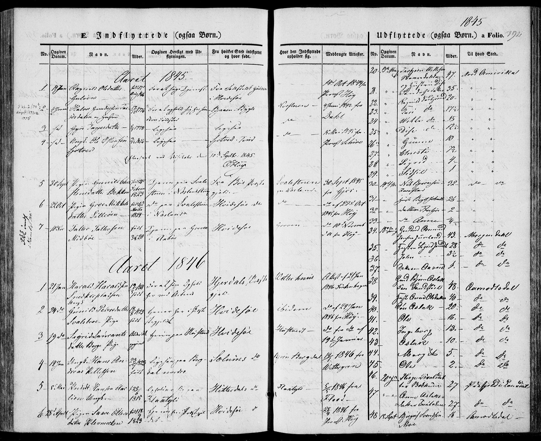 Vinje kirkebøker, AV/SAKO-A-312/F/Fa/L0004: Parish register (official) no. I 4, 1843-1869, p. 392