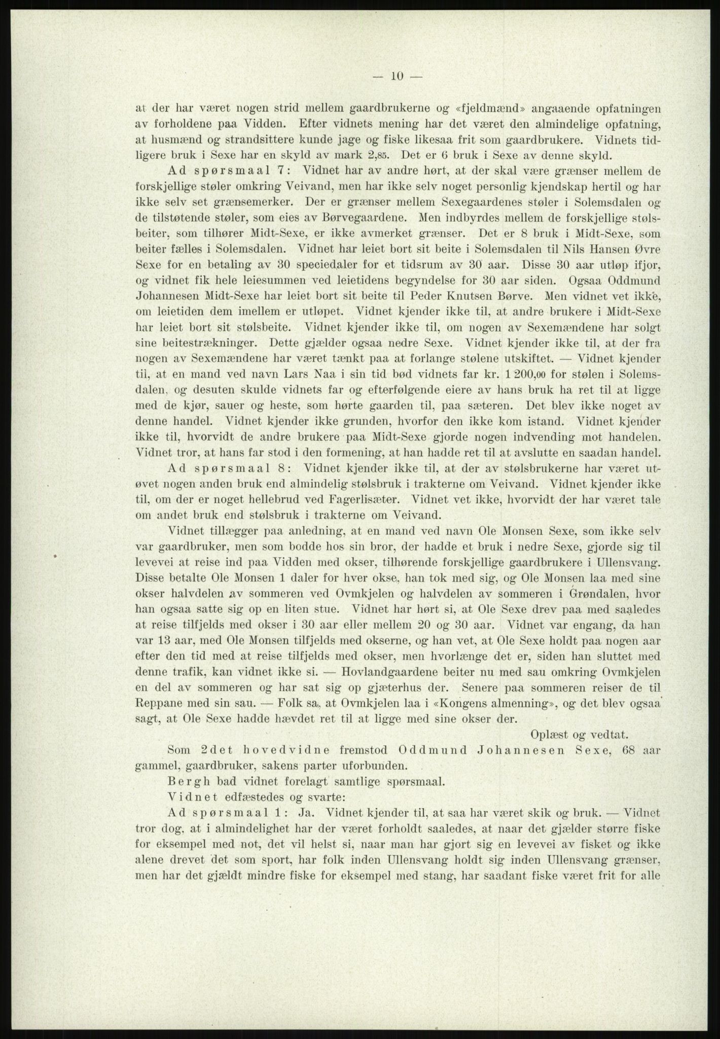 Høyfjellskommisjonen, AV/RA-S-1546/X/Xa/L0001: Nr. 1-33, 1909-1953, p. 20