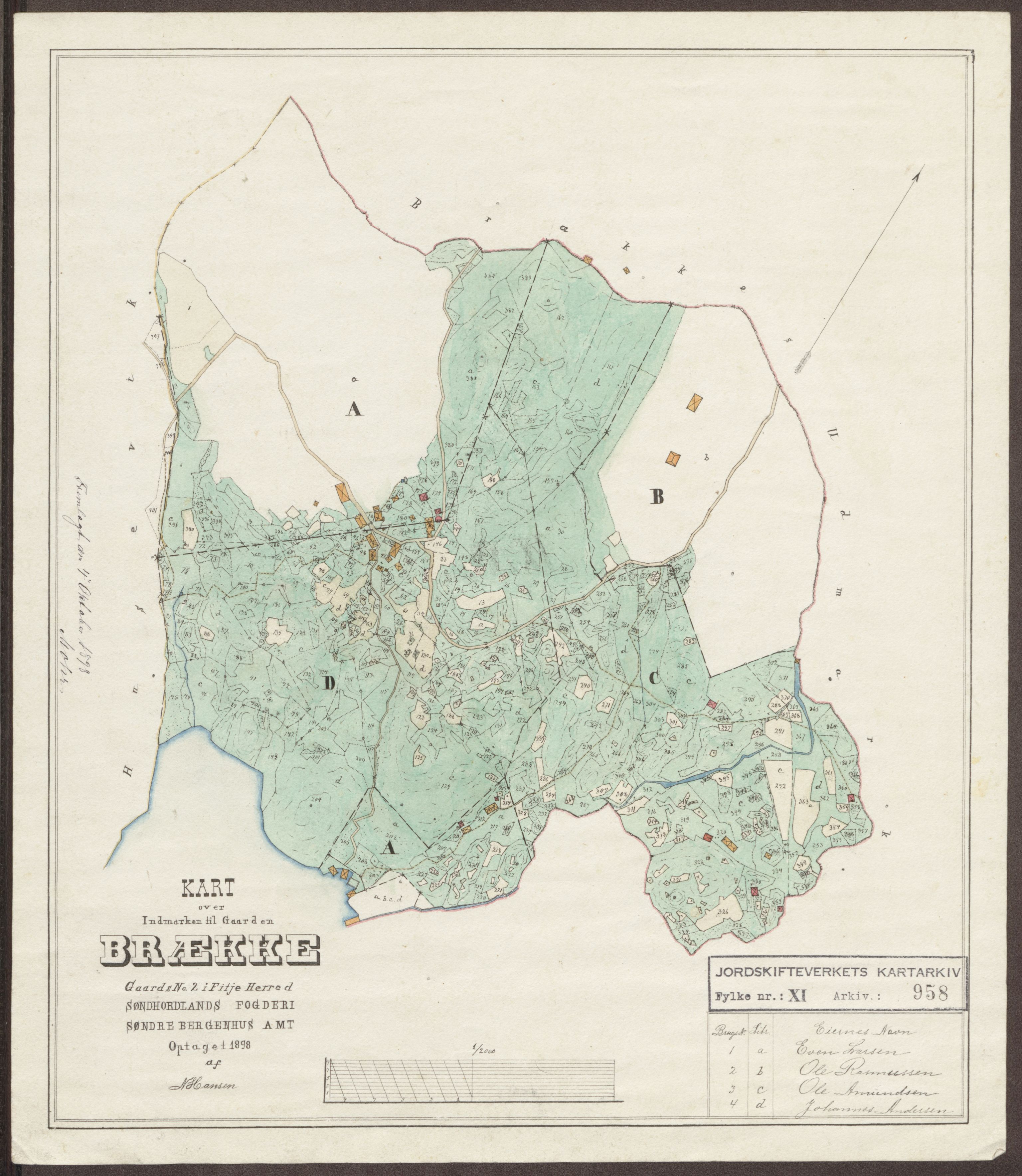 Jordskifteverkets kartarkiv, AV/RA-S-3929/T, 1859-1988, p. 1103