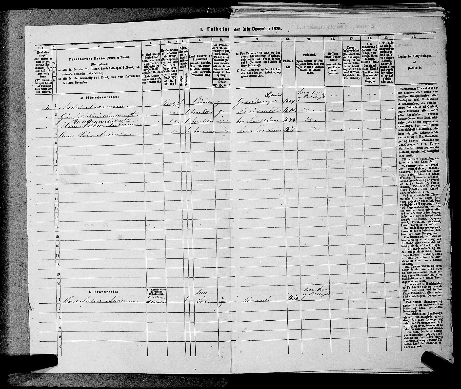 SAKO, 1875 census for 0720P Stokke, 1875, p. 761