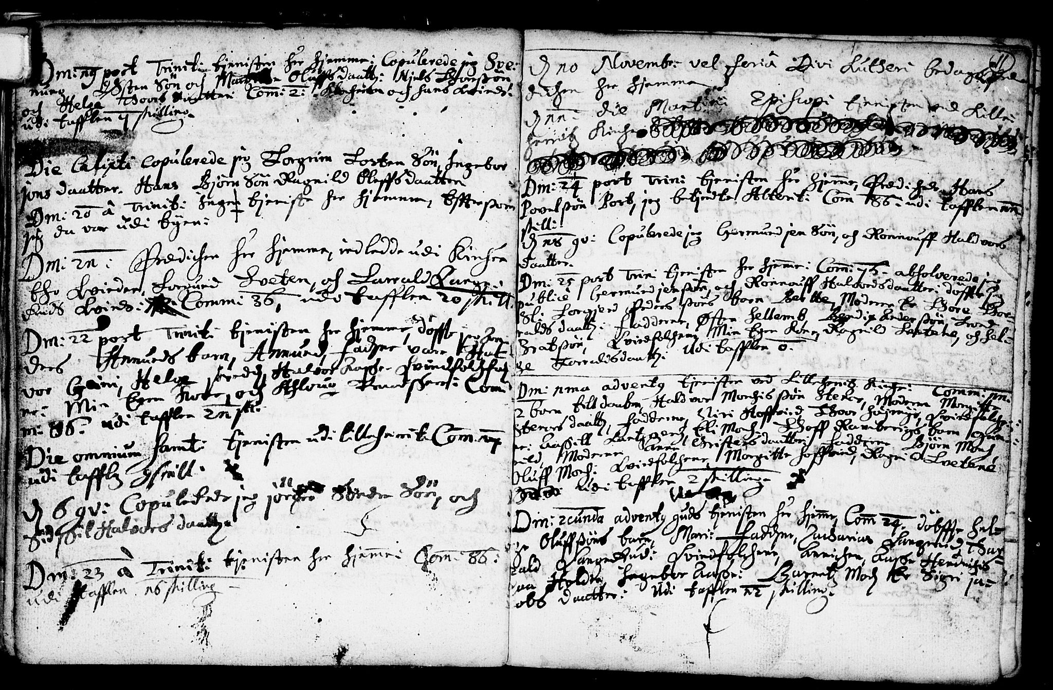 Heddal kirkebøker, SAKO/A-268/F/Fa/L0001: Parish register (official) no. I 1, 1648-1699, p. 11